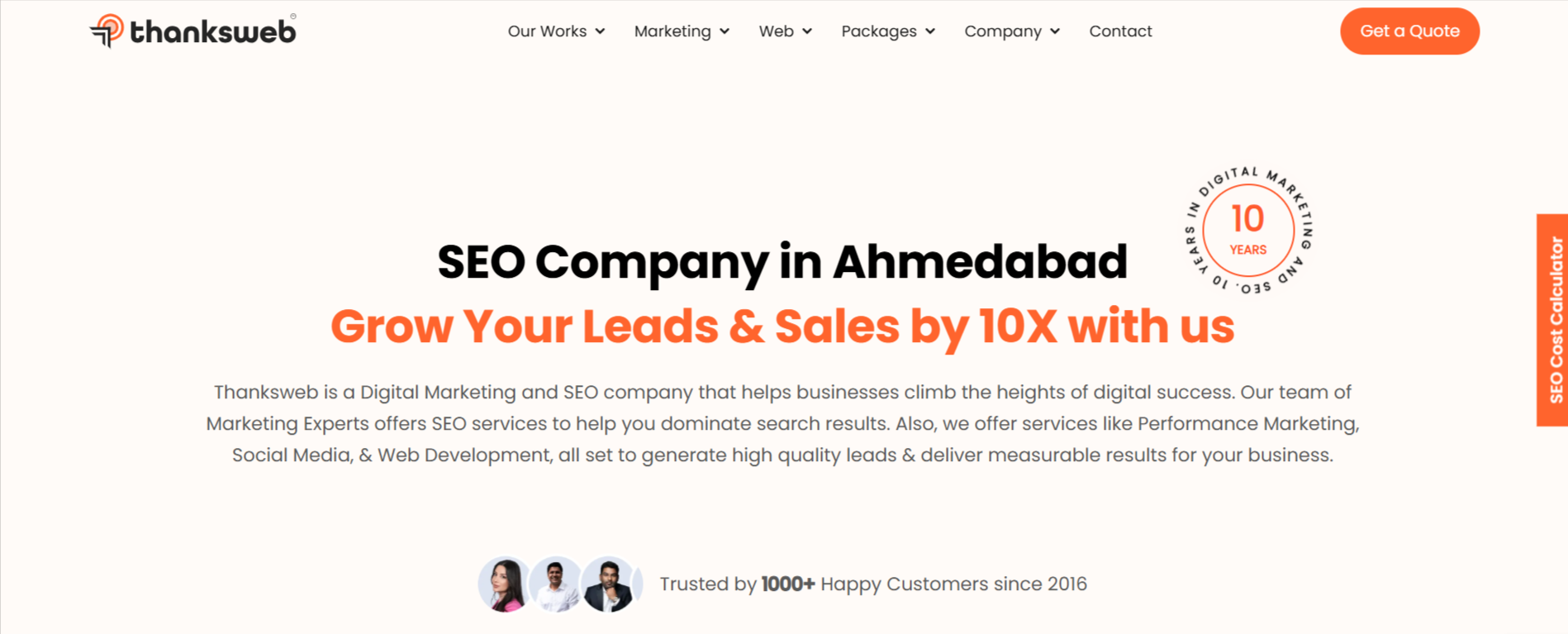 Thanksweb can be called as the best SEO agency in Ahmedabad for its local SEO services.