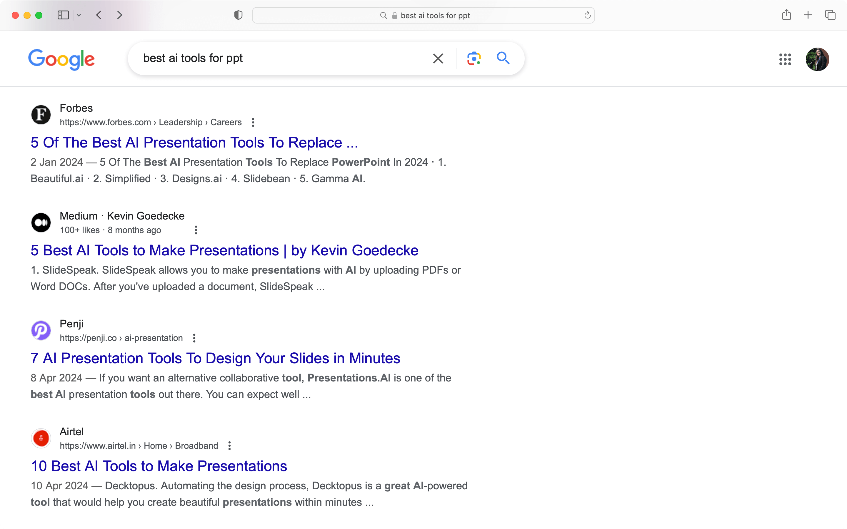 Examples of listicles one of the types of content for SEO.