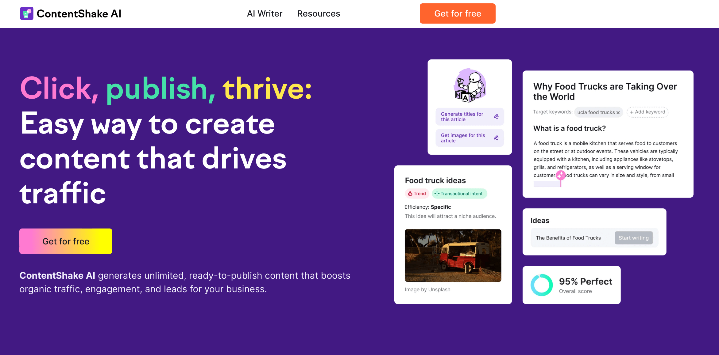 Content Shake is a top SEO copywriting tool.
