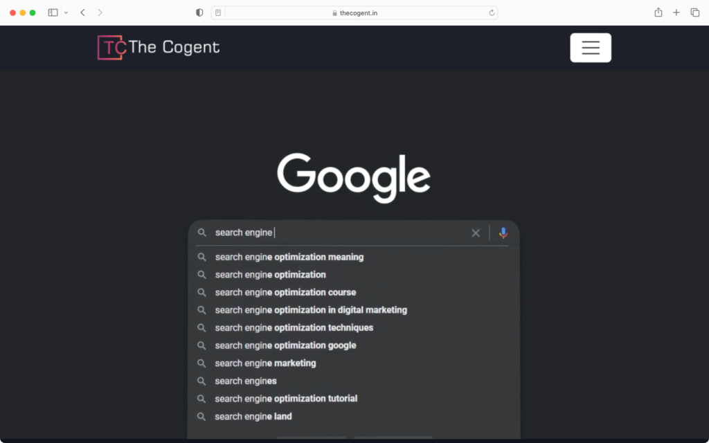 The Cogent is one of the best SEO companies in Jaipur.