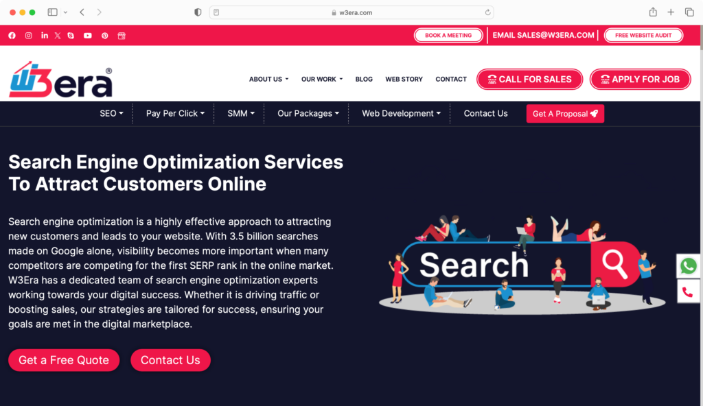 W3era is one of the SEO companies in jaipur for business building.
