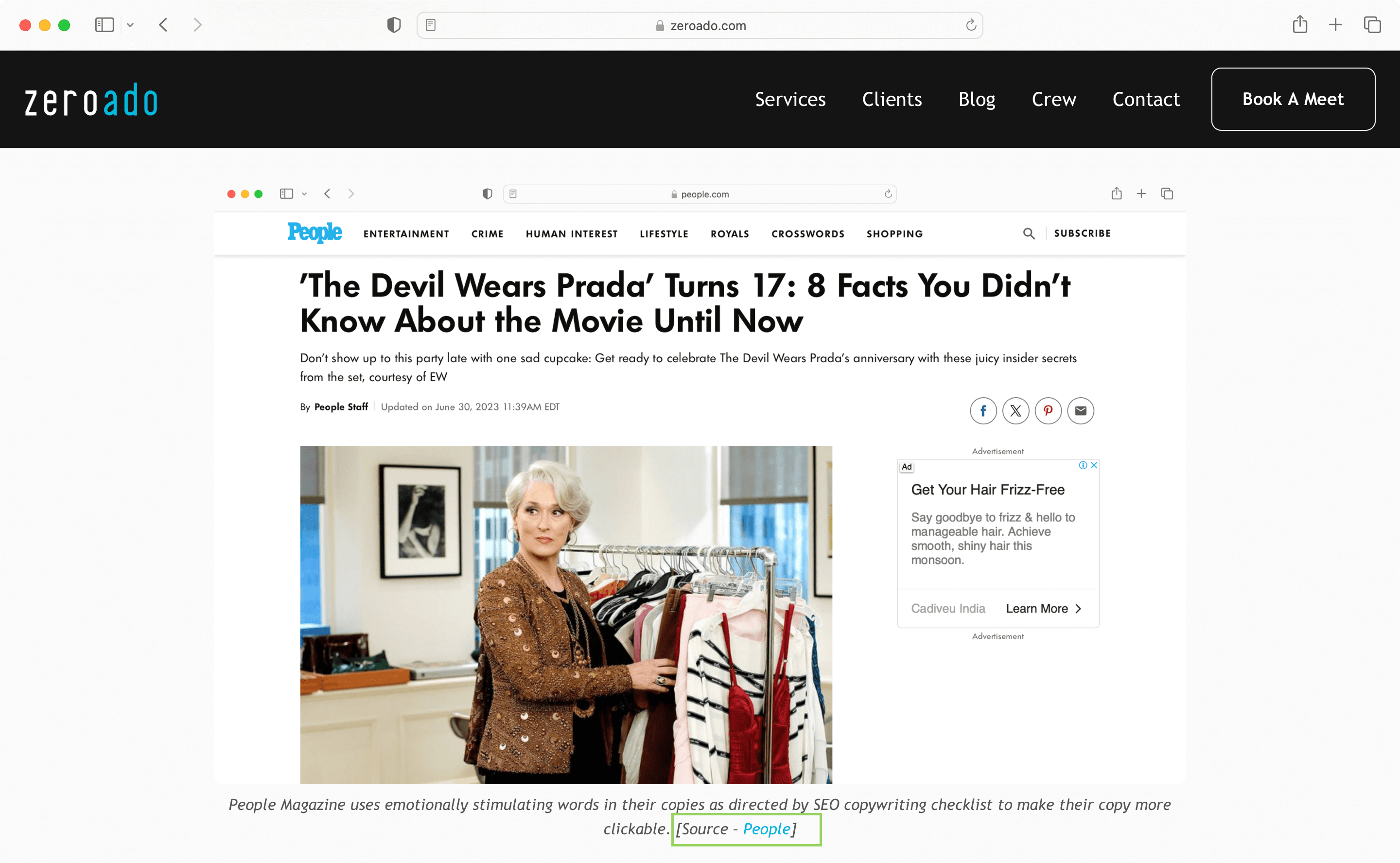 Prevent duplicate content on the website by giving credits wherever due.