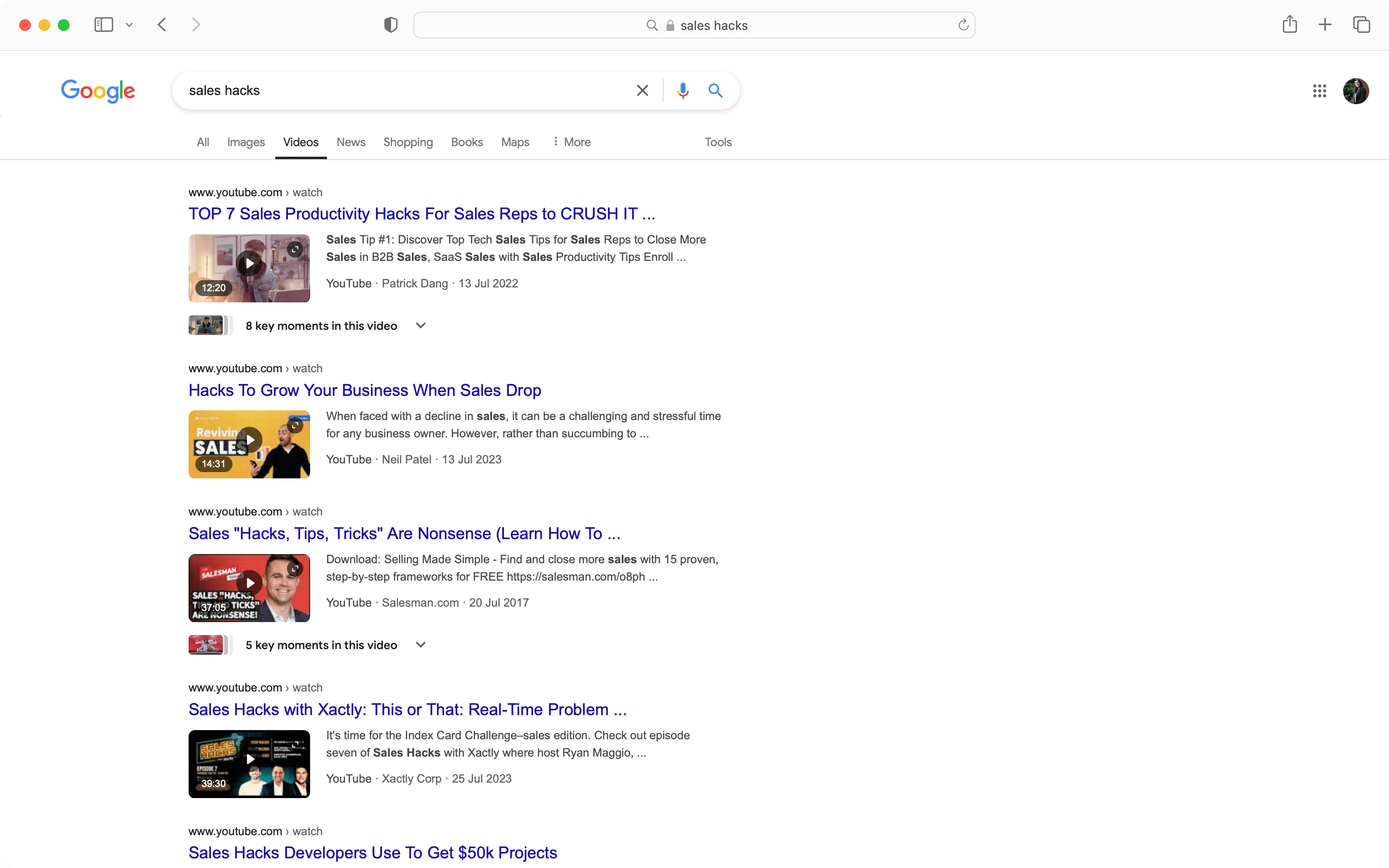 Video SEO is one of the SEO types that helps you rank your video content on Google.