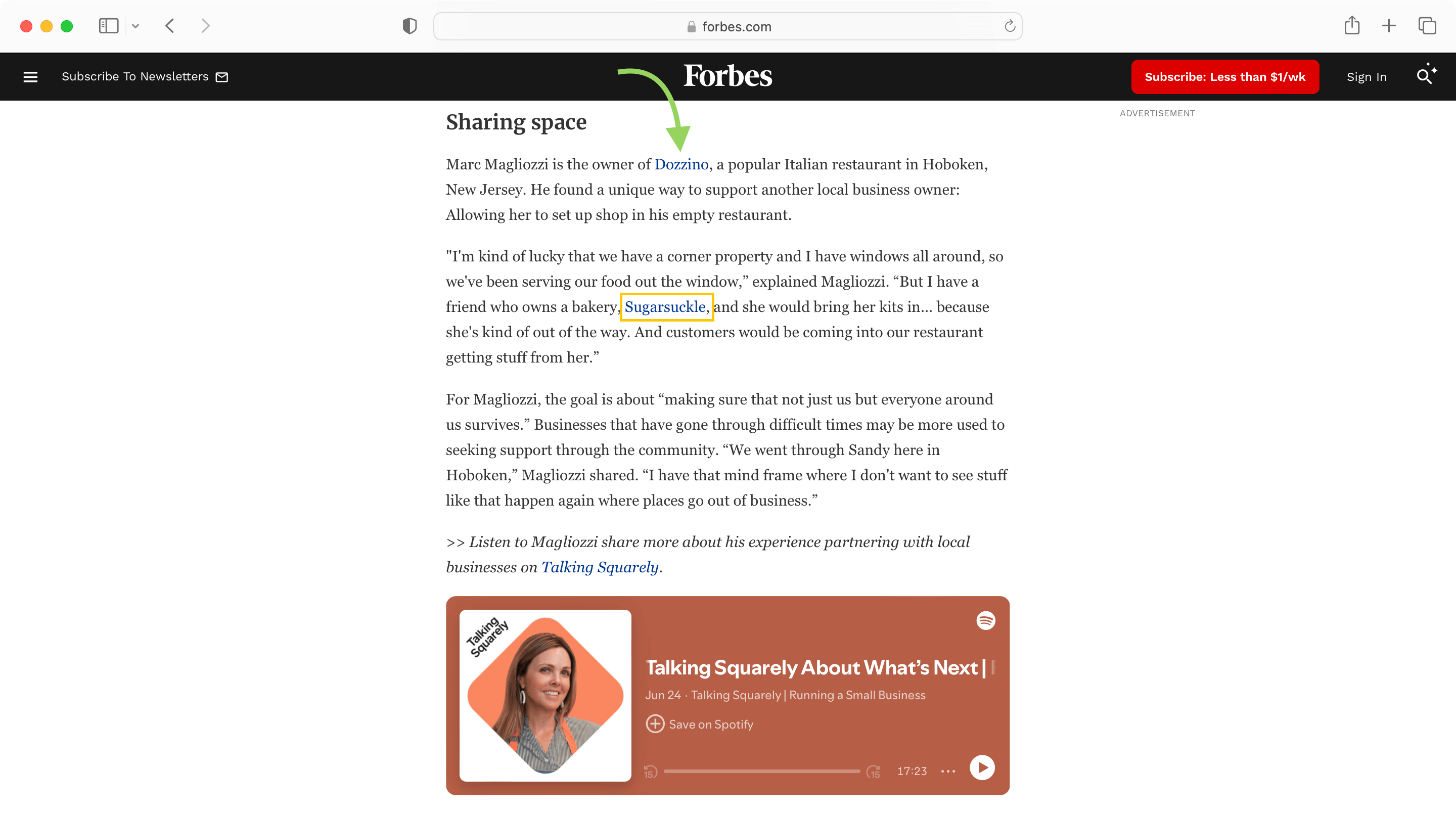 Local SEO links built by business owners by contributing to news forums.