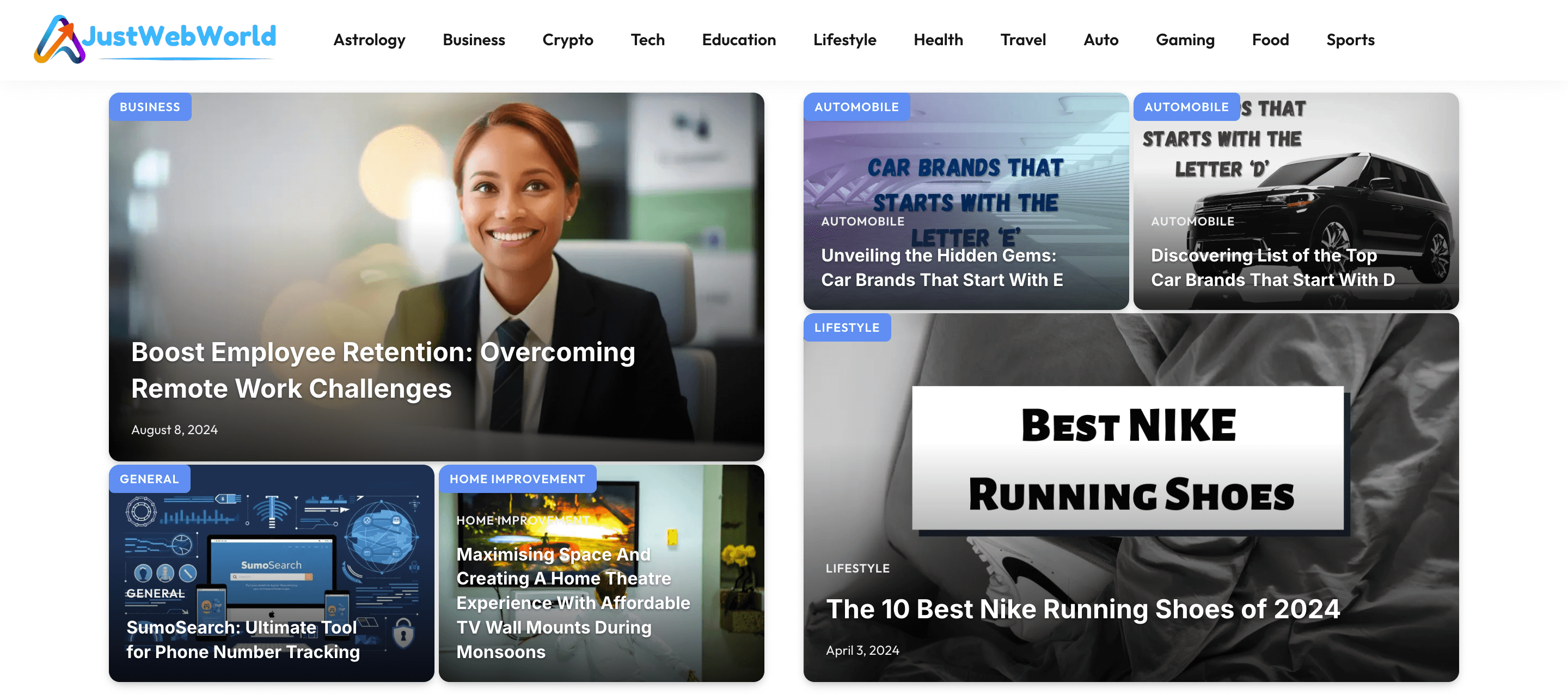 An example of a low quality website to not get backlinks from.