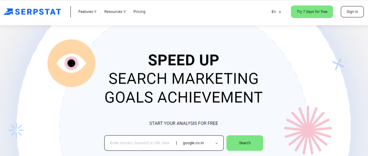 Serpstat is a top rated SEO platform for B2B.