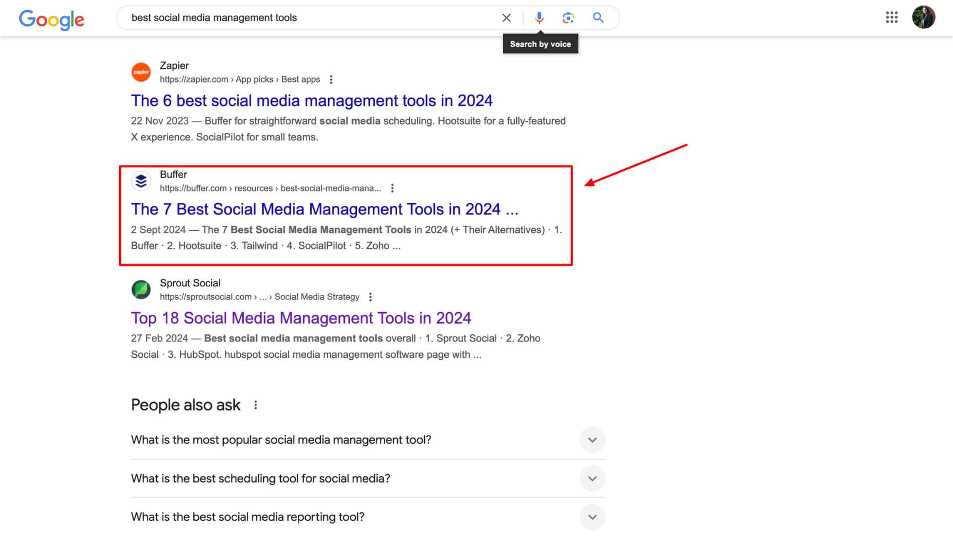 Buffer doing SEO and content marketing for their SaaS growth. 