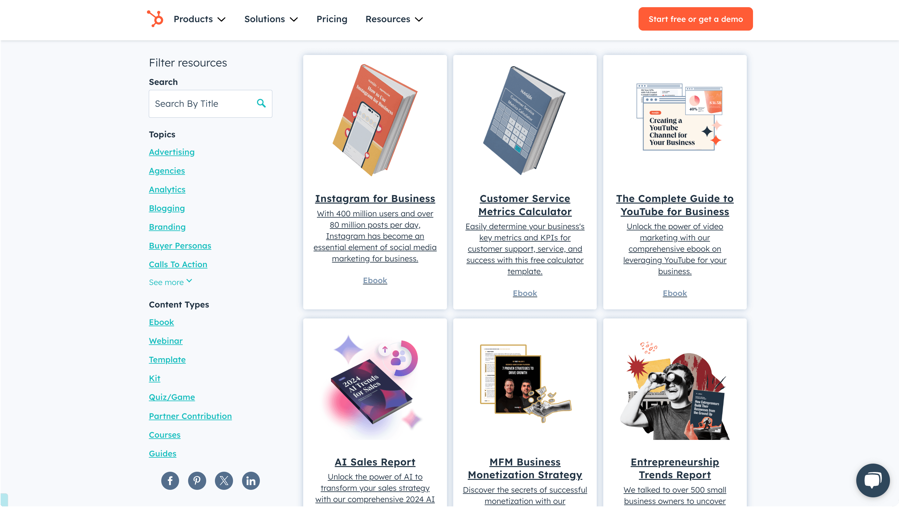 Ebooks by Hubspot that get them quality backlinks. 