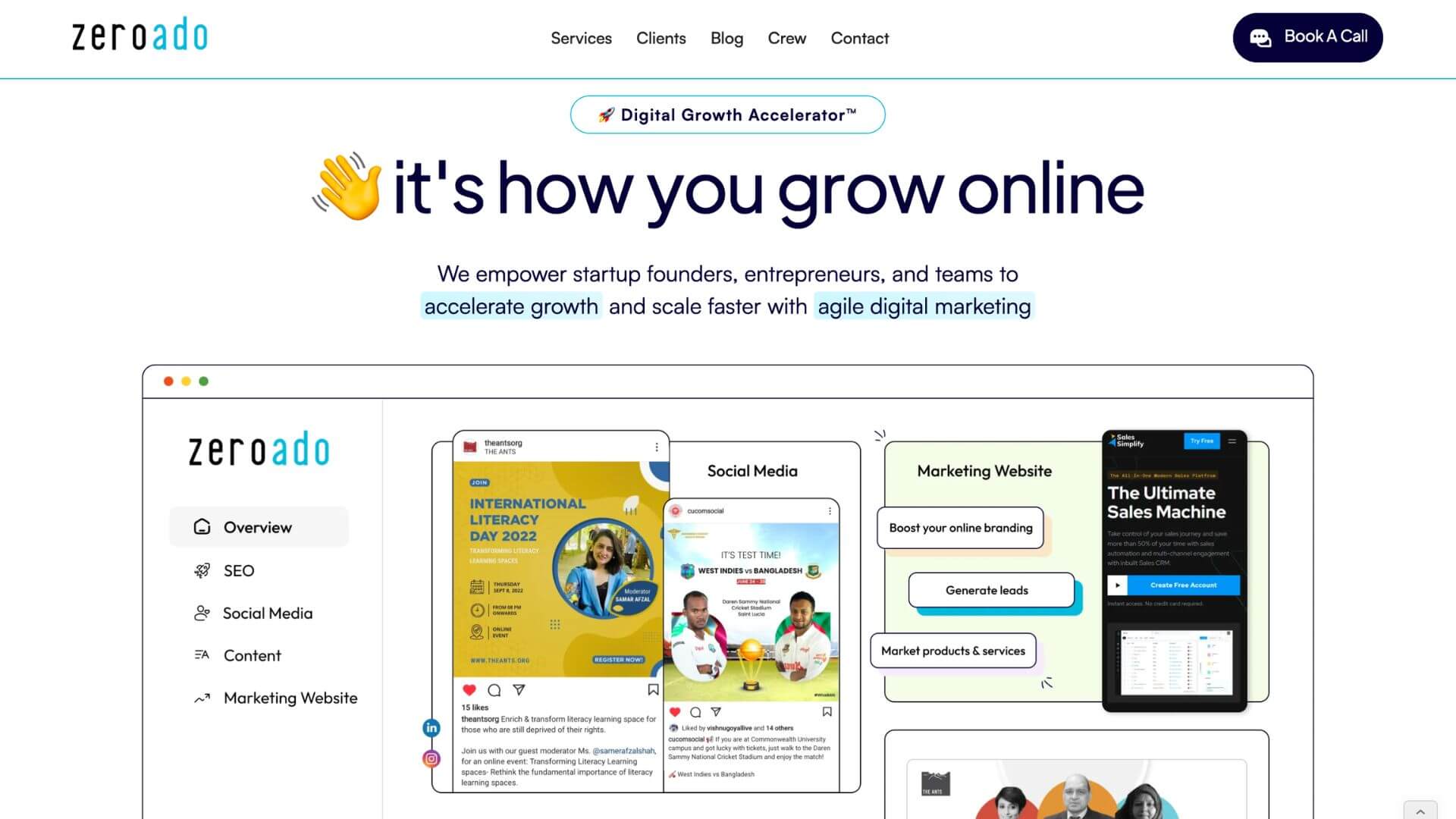 Hire ZeroAdo as a partner for SaaS growth. 