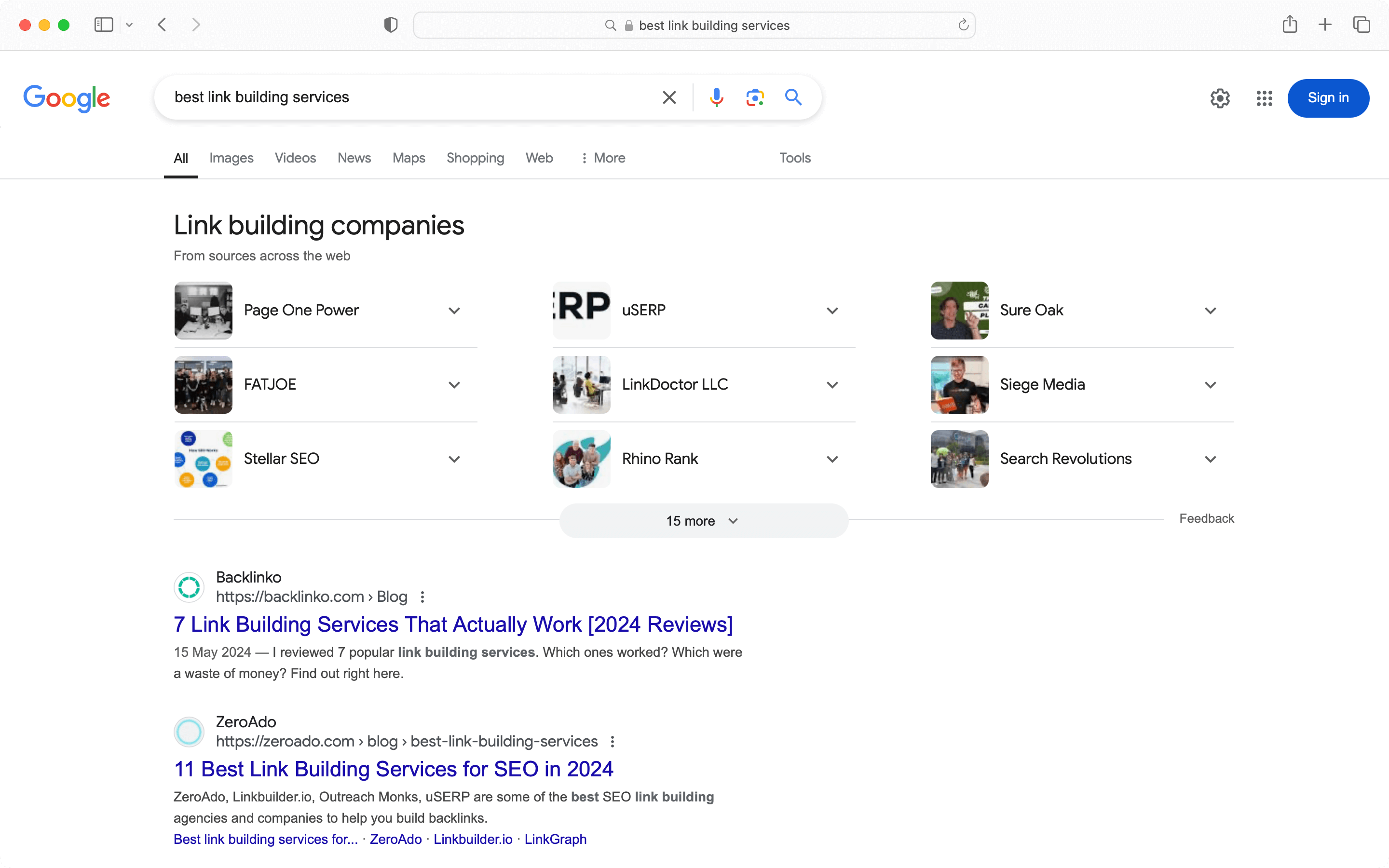 For transactional queries there are no results from Google Search AI overviews.