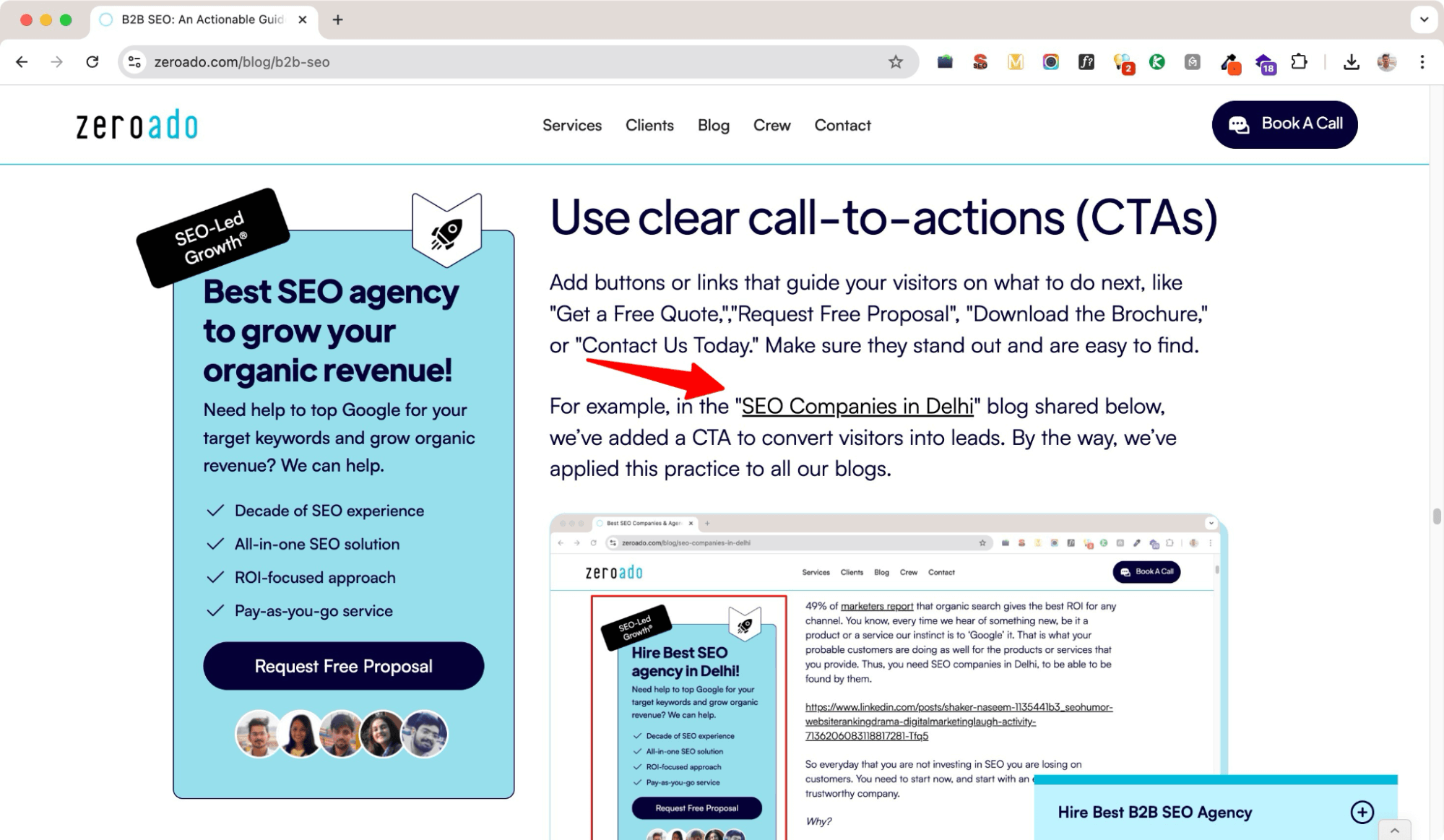 On-page SEO - marketing funnel SaaS.
