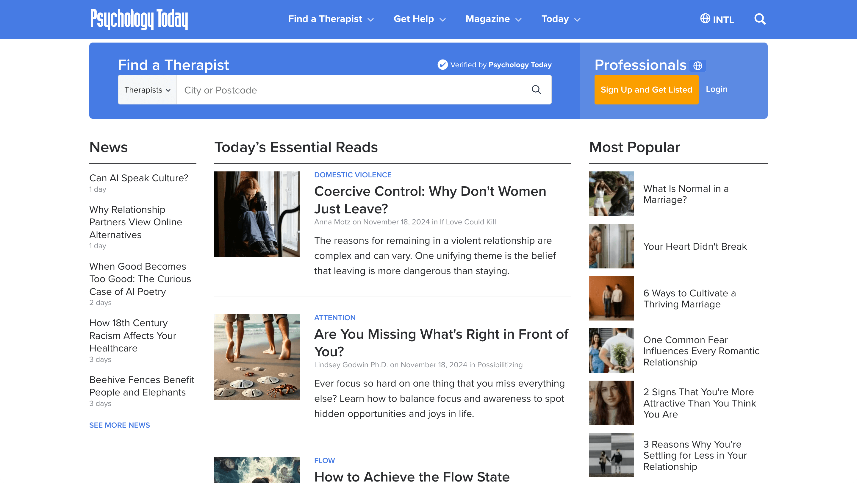 Psychology Today website to build high authority backlinks. 