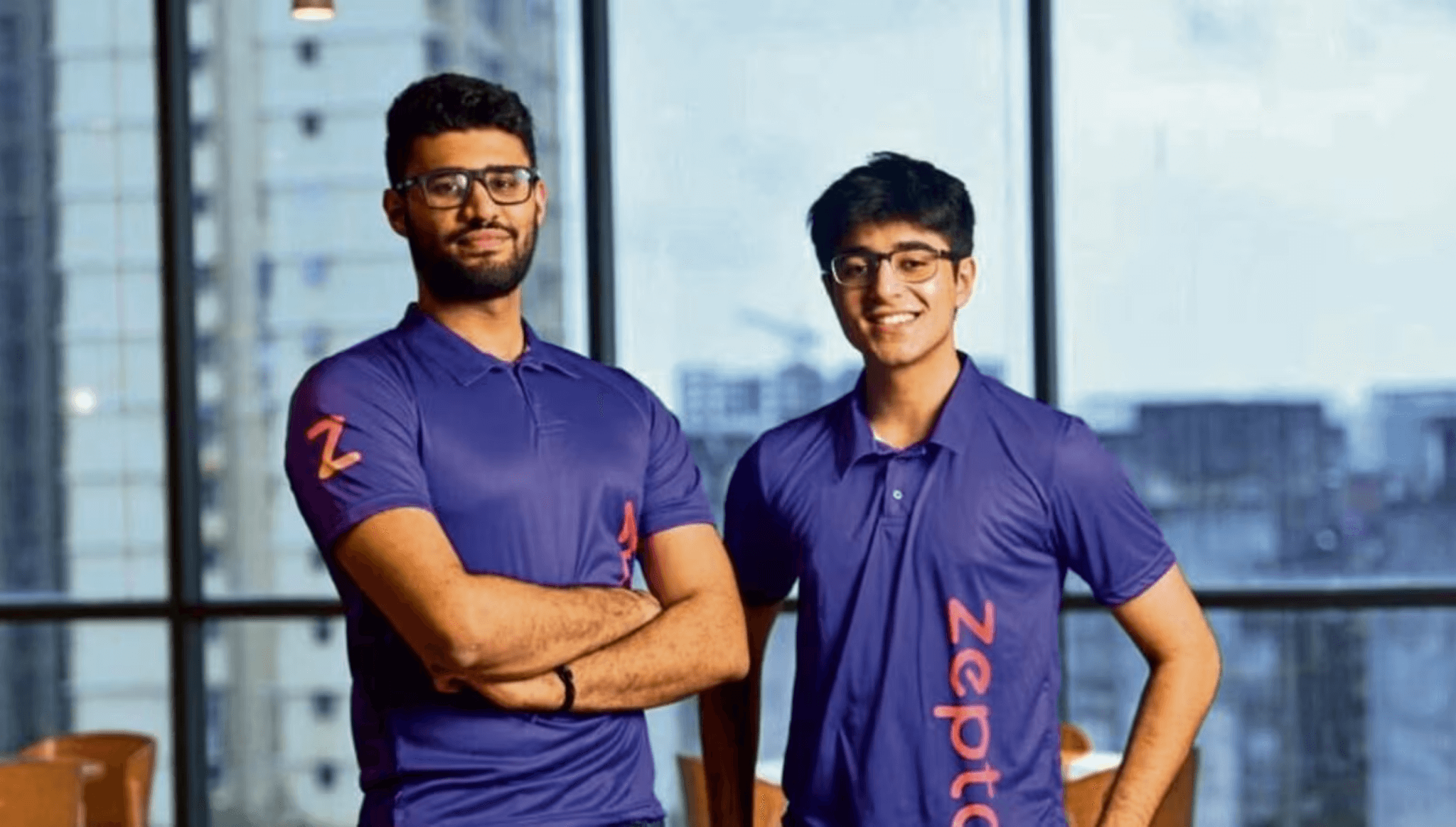 Aadit Palicha and Kaivalya Vohra, co-founders of Zepto in India.