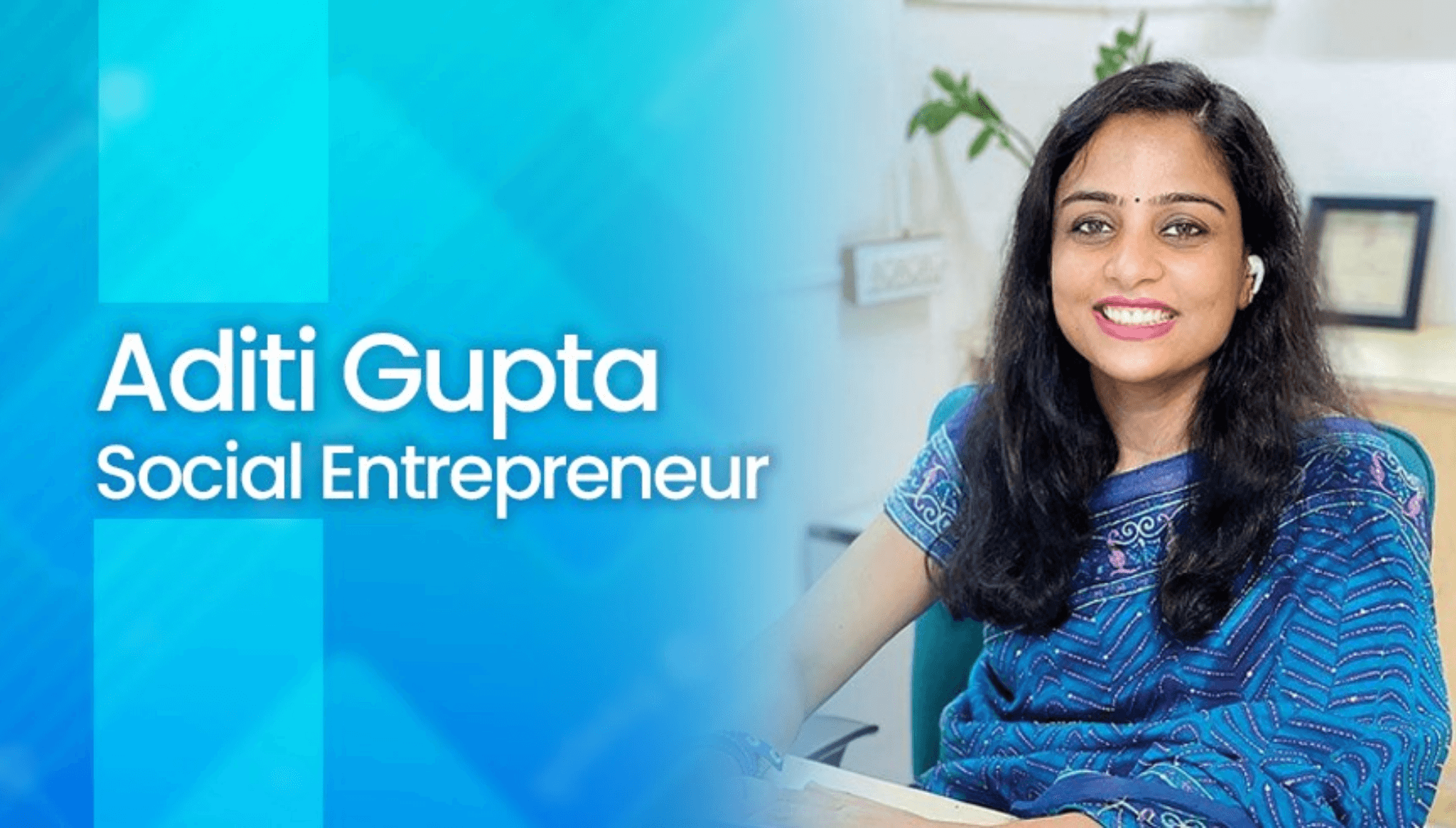 Aditi Gupta, founder of Menstrupedia in India.