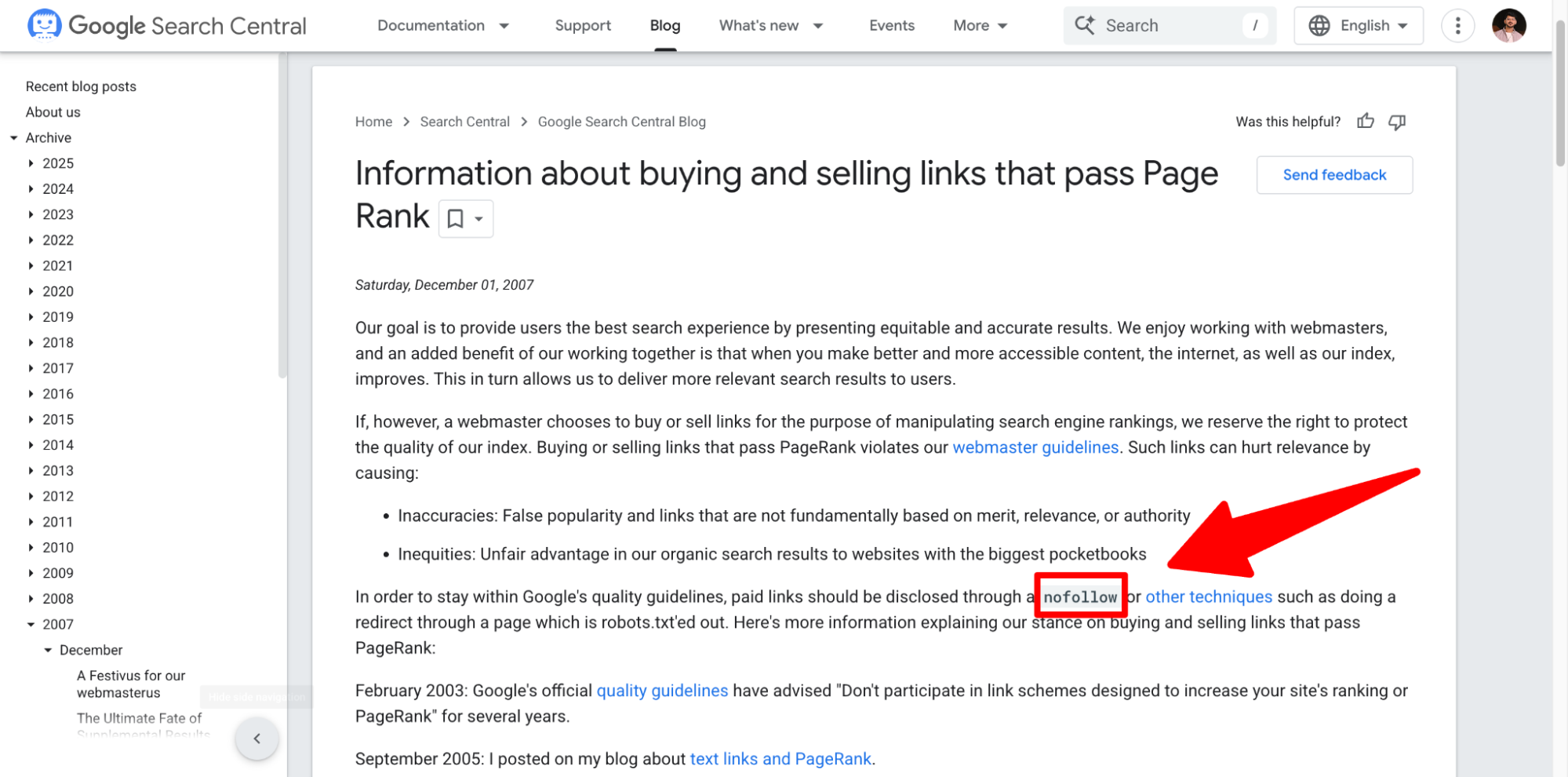 Google Search Central documentation on link building guidelines.