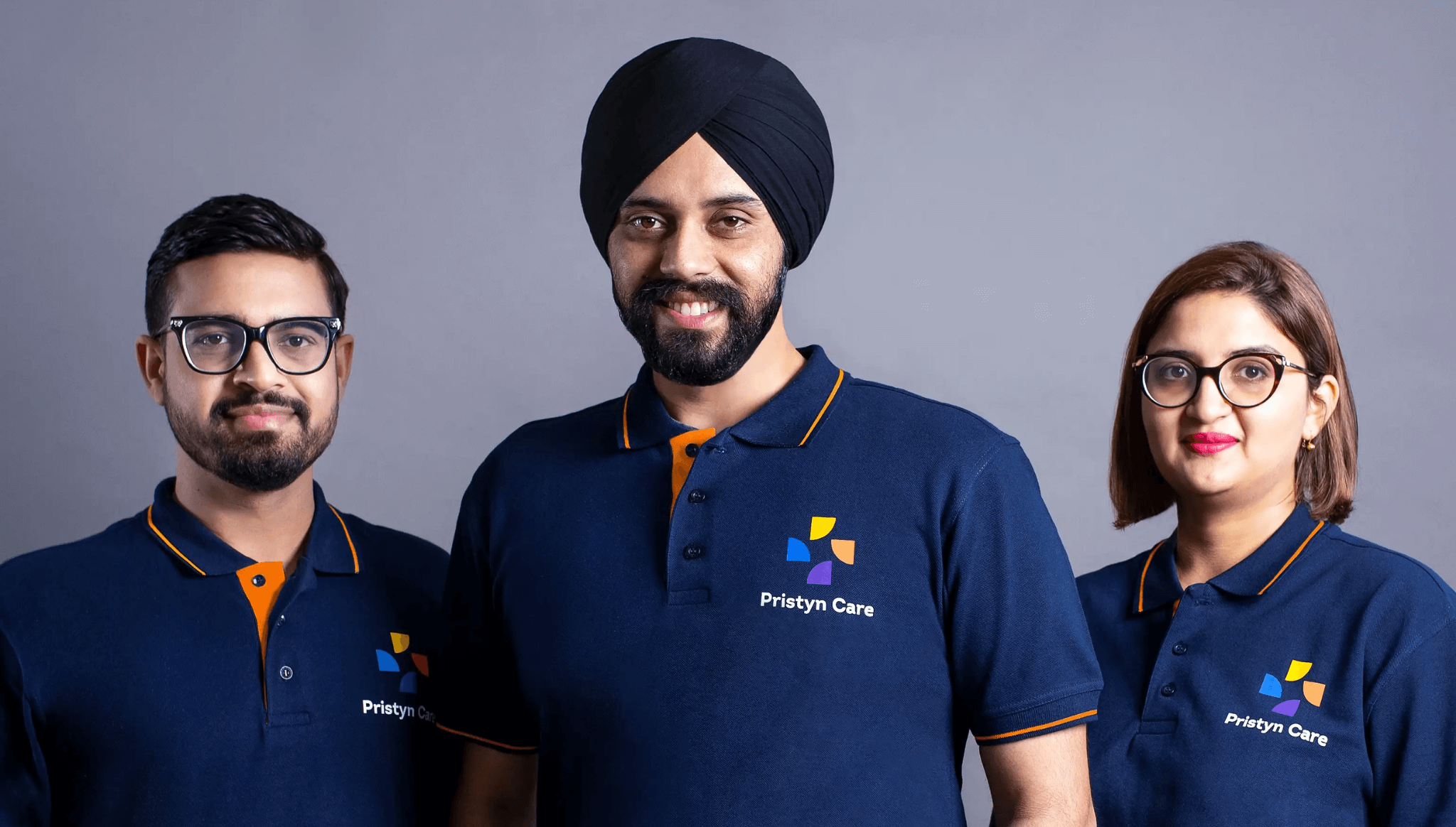 Harsimarbir Singh and his team, co-founder of Pristyn Care in India.