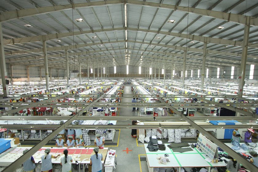 Shahi Exports manufacturing unit in Faridabad.