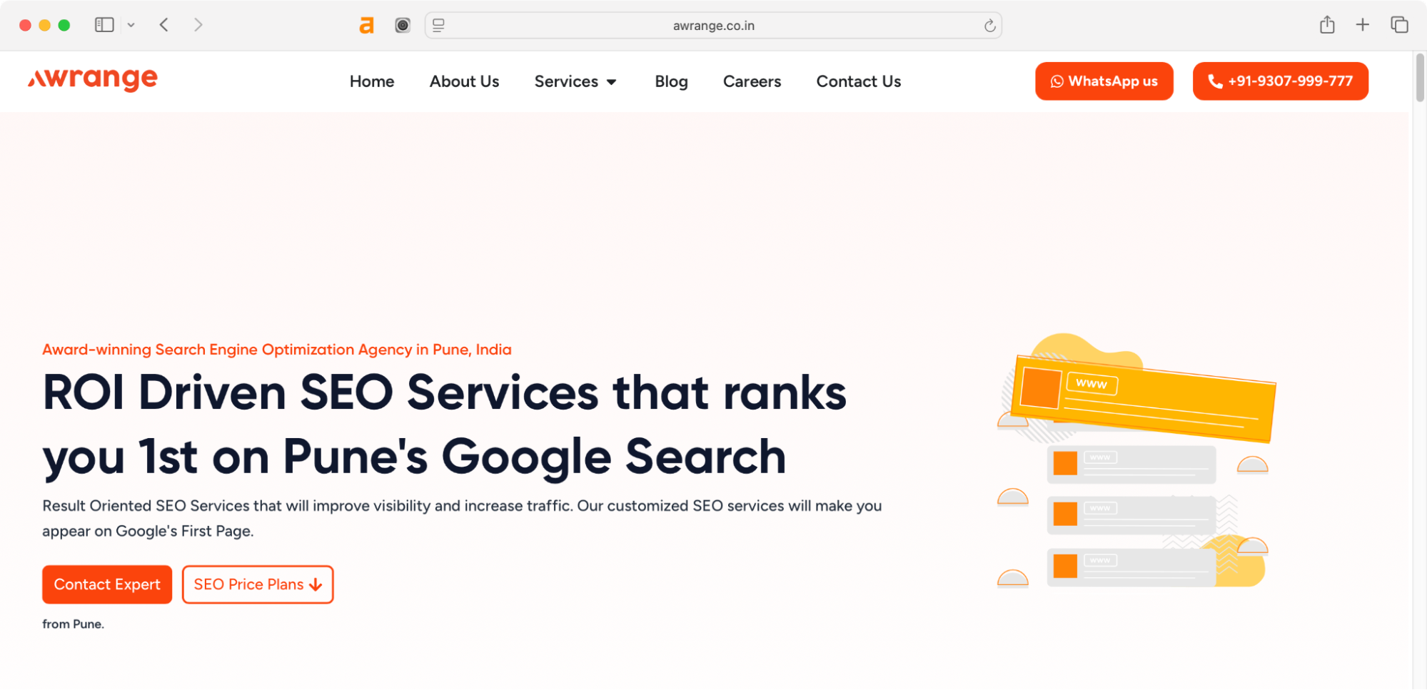 Awrange Digital Solutions is one of the best SEO service providers in Pune.