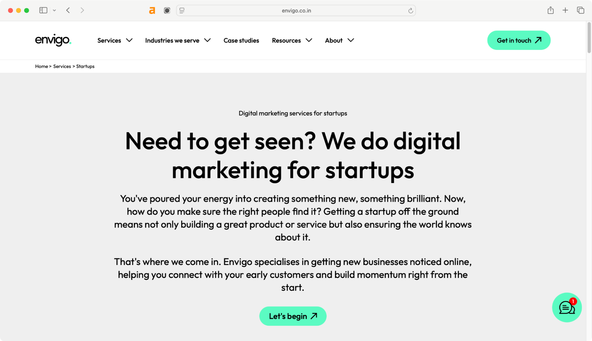 Envigo is one of the best marketing agencies for startups.