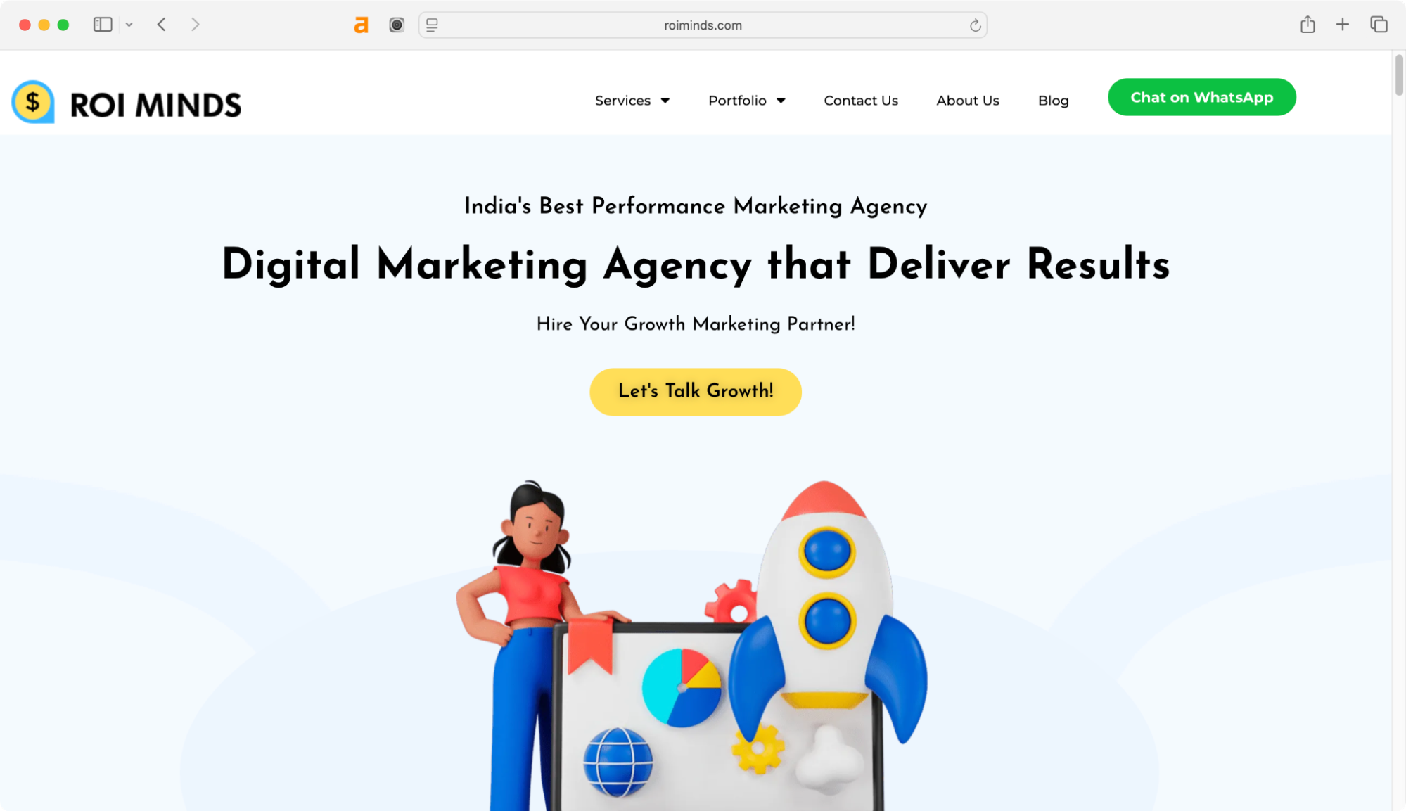 ROI Minds marketing agencies for small businesses.