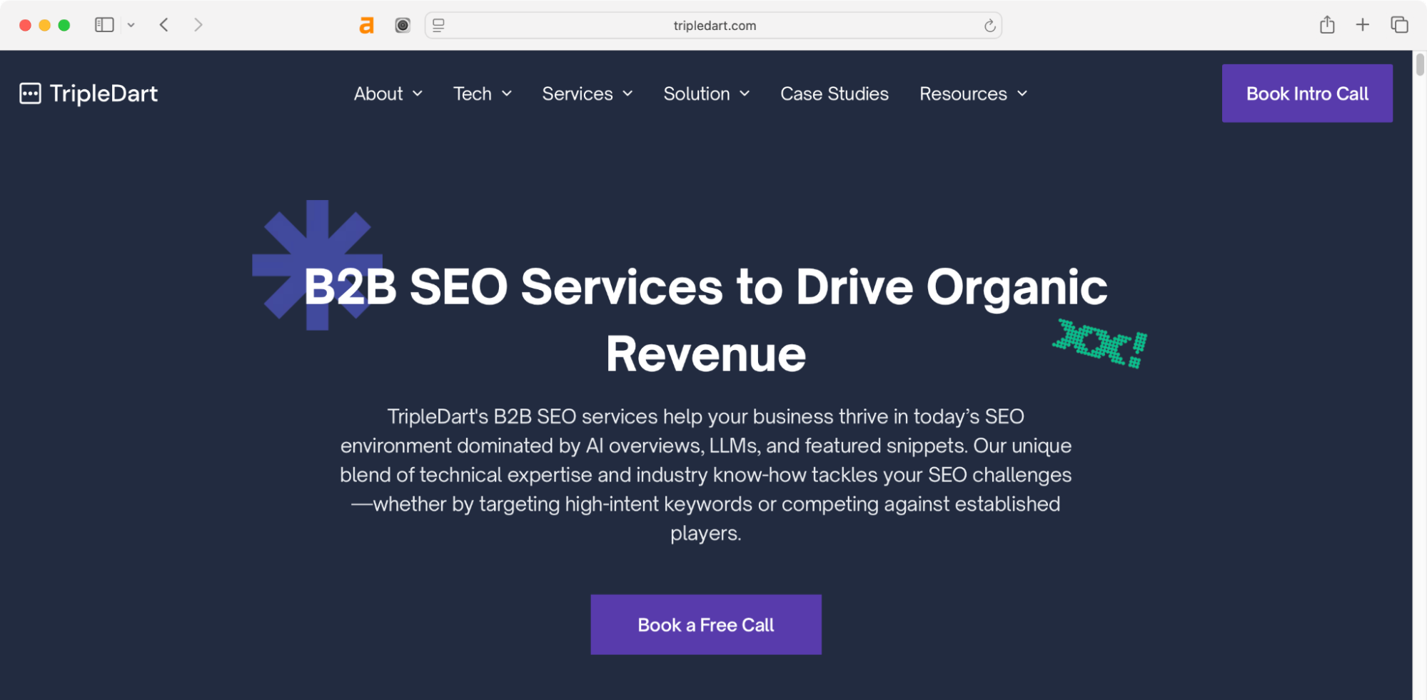 Triple Dart is one of the B2B SEO agencies in India. 