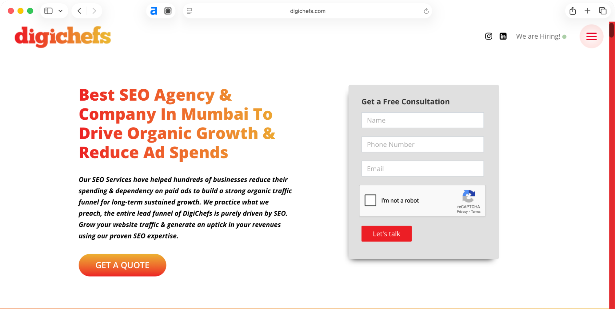 DigiChefs is one of the best SEO companies in Mumbai.