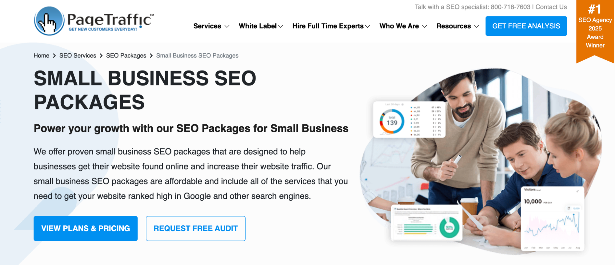 PageTraffic SEO firm for startups focused on long-term, white-hat SEO.