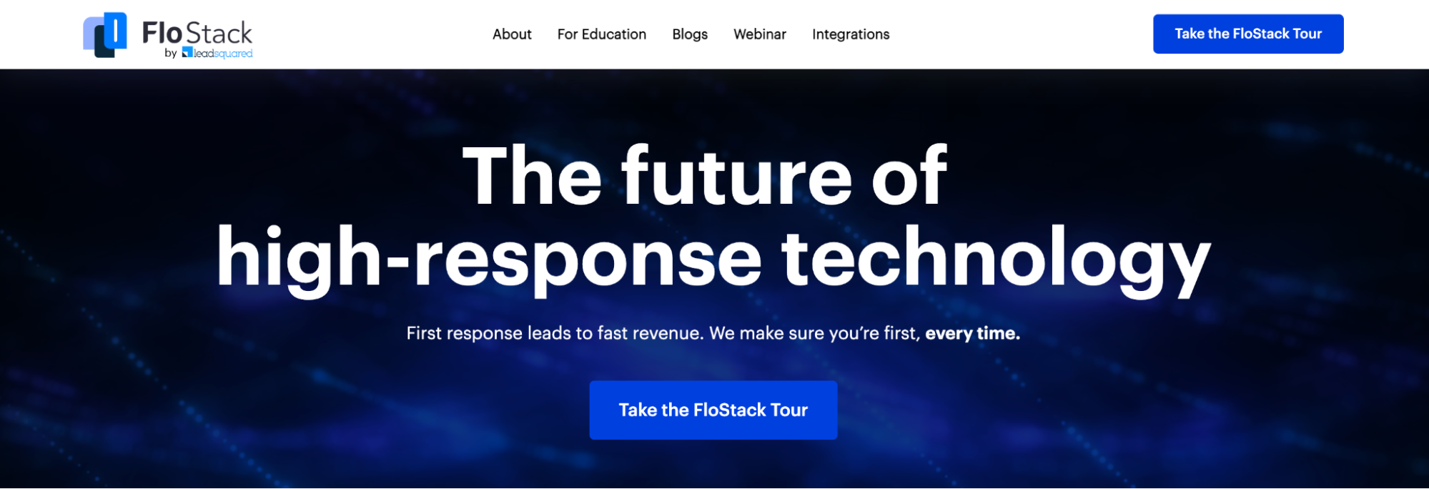 FloStack by LeadSquared is a Bangalore-based SaaS product that helps businesses manage events, workflows, and marketing automation seamlessly.