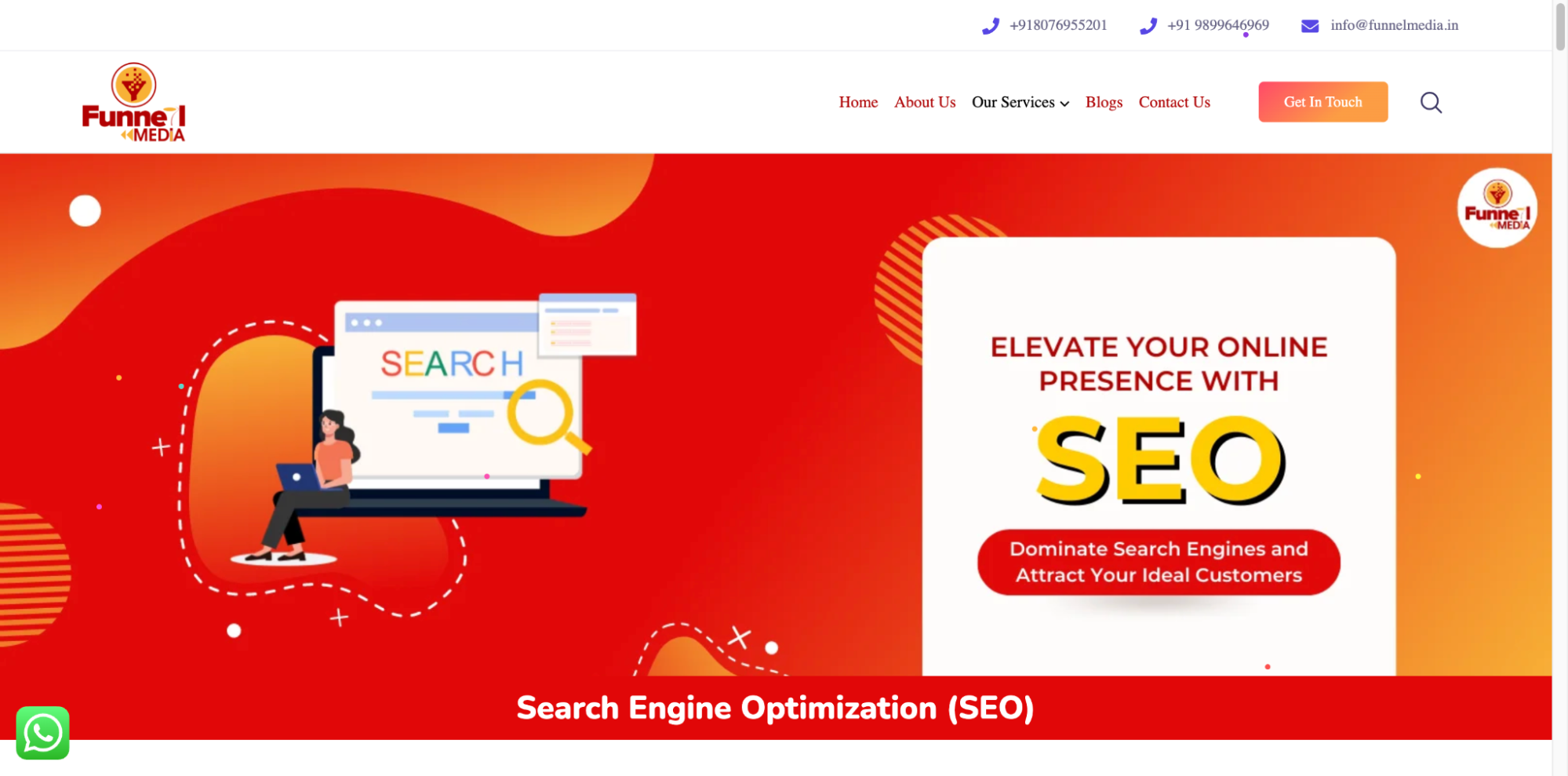 Funnel Media team delivering SEO and digital marketing services in Gurgaon.