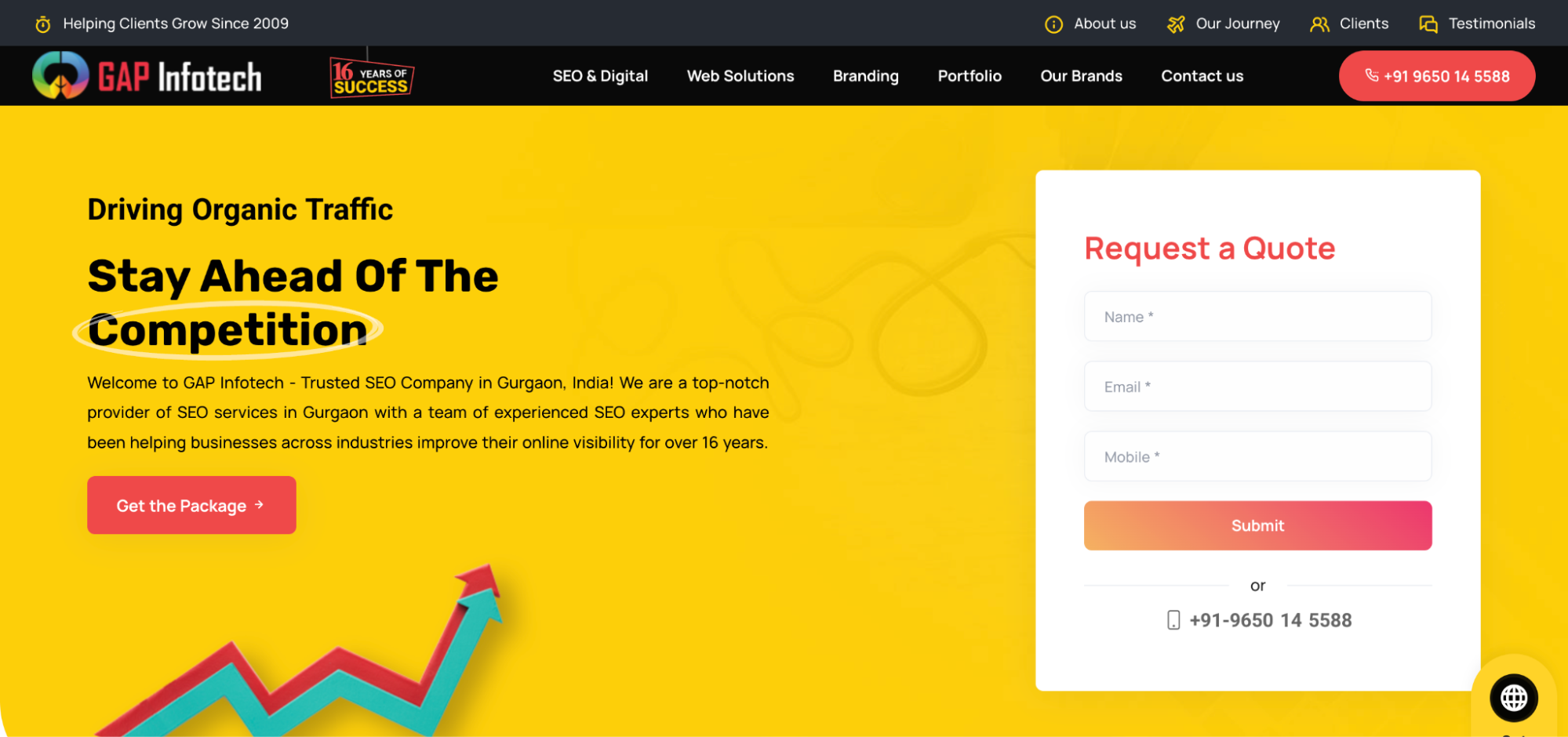 Gap Infotech team providing SEO and website optimisation services in Gurgaon.