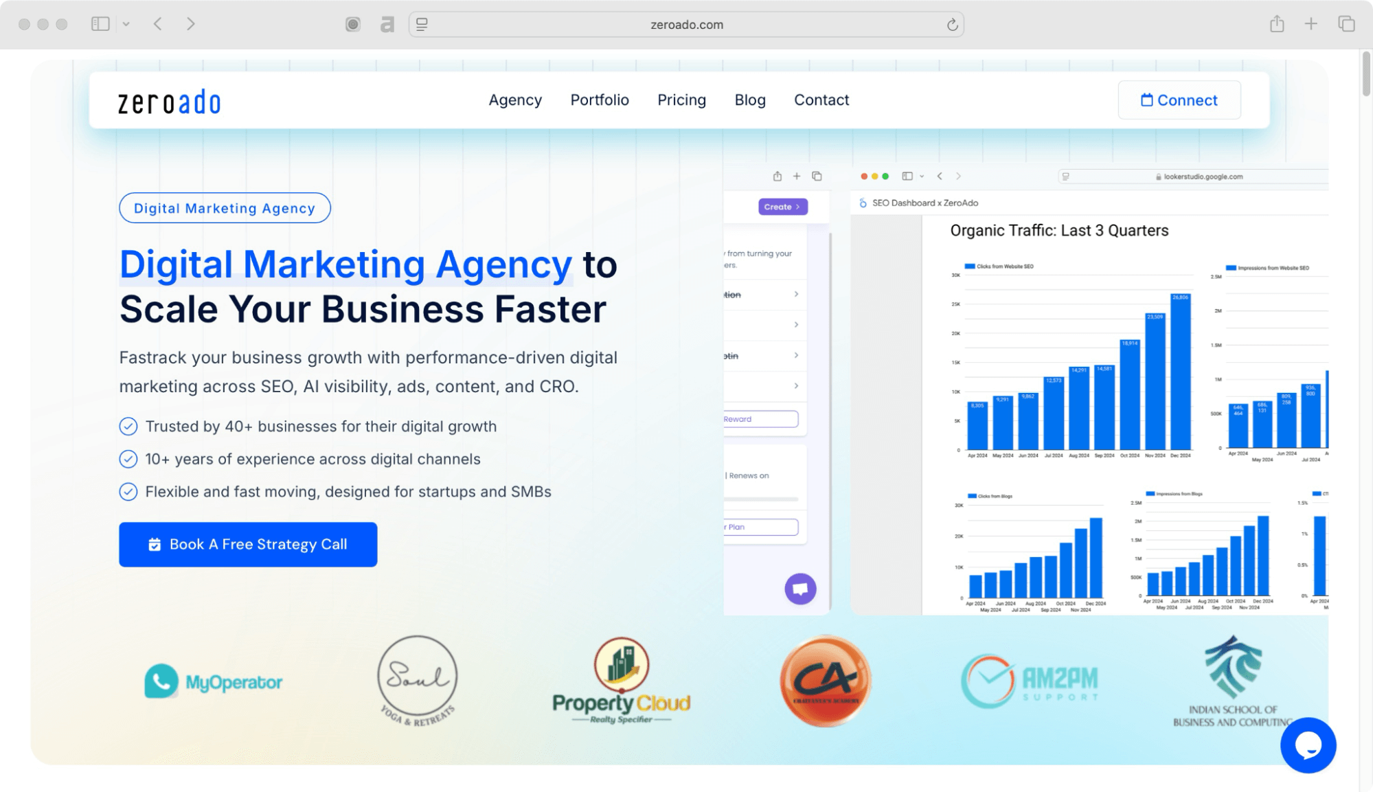ZeroAdo digital marketing agency helping startups and small businesses grow.