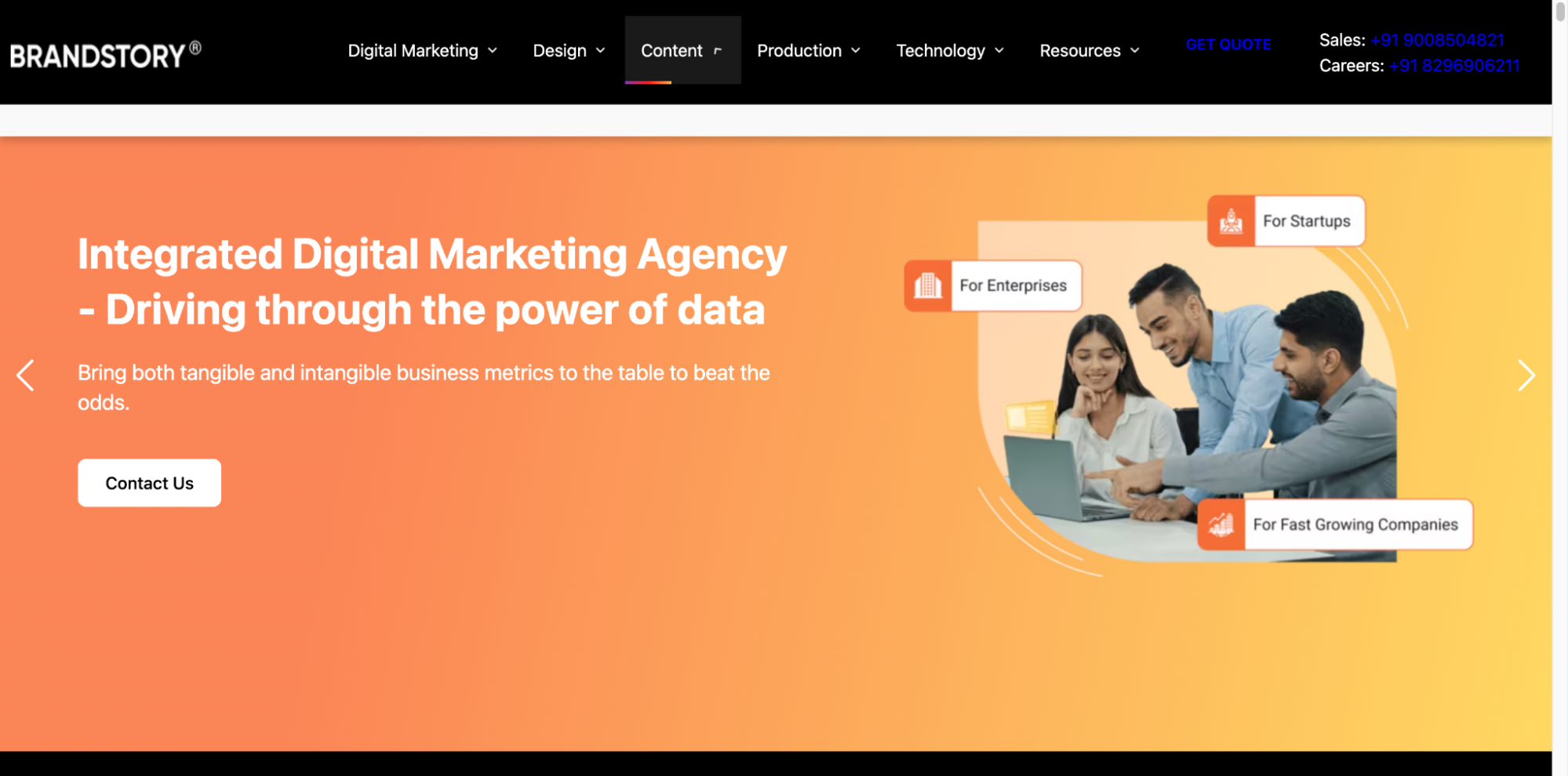 BrandStory digital marketing agency in Bangalore.