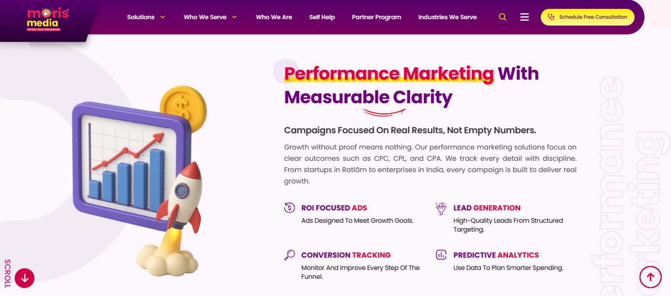 Moris Media offers pay per lead and digital marketing services for businesses targeting customers in Mumbai.