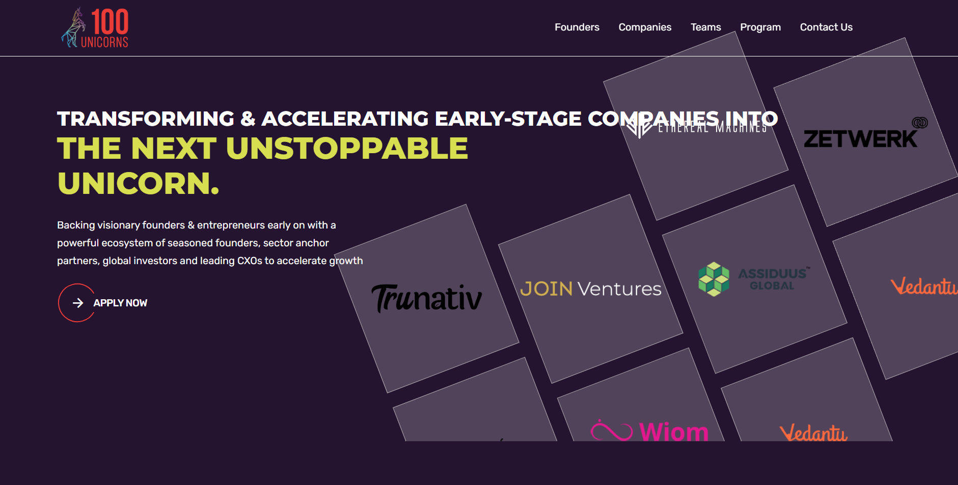 100Unicorns startup accelerator in Mumbai supporting early-stage startups with investor access and growth support.