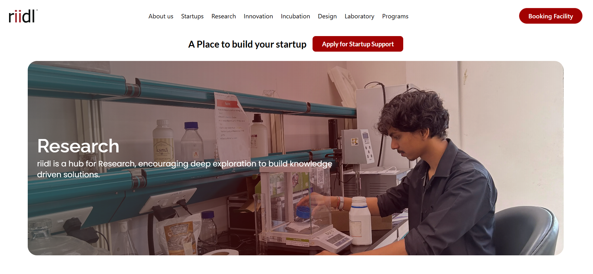 RiiDL startup incubator in Mumbai supporting research-driven and innovation-led startups.