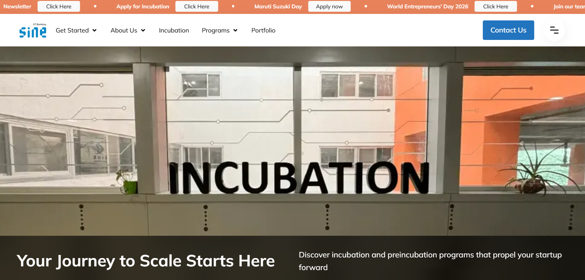 SINE IIT Bombay startup incubator supporting deep-tech and research-driven startups in Mumbai.