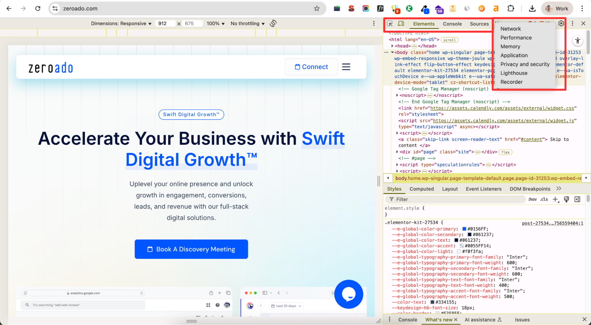 Chrome DevTools SEO technical.