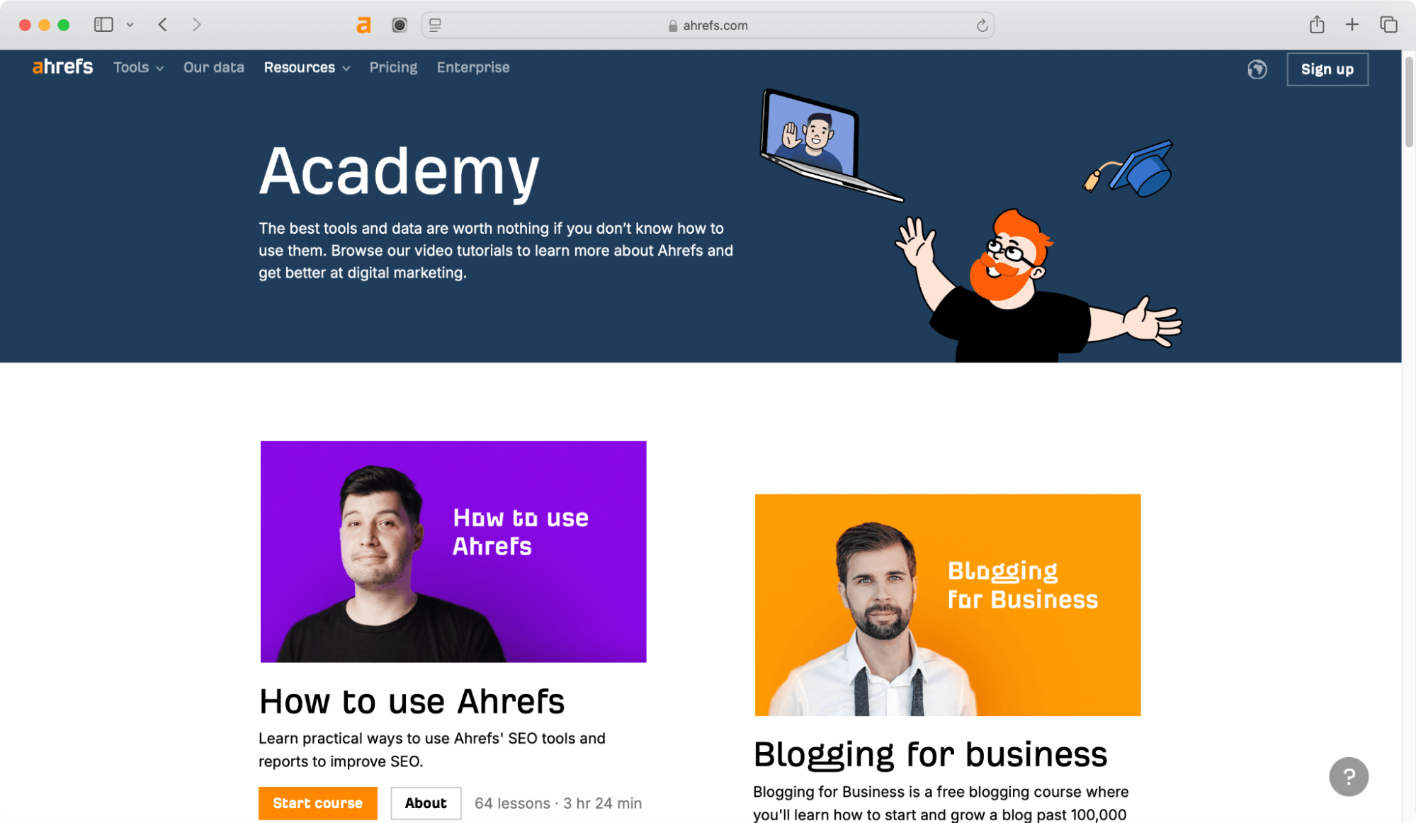 Ahrefs - SaaS marketing funnel.