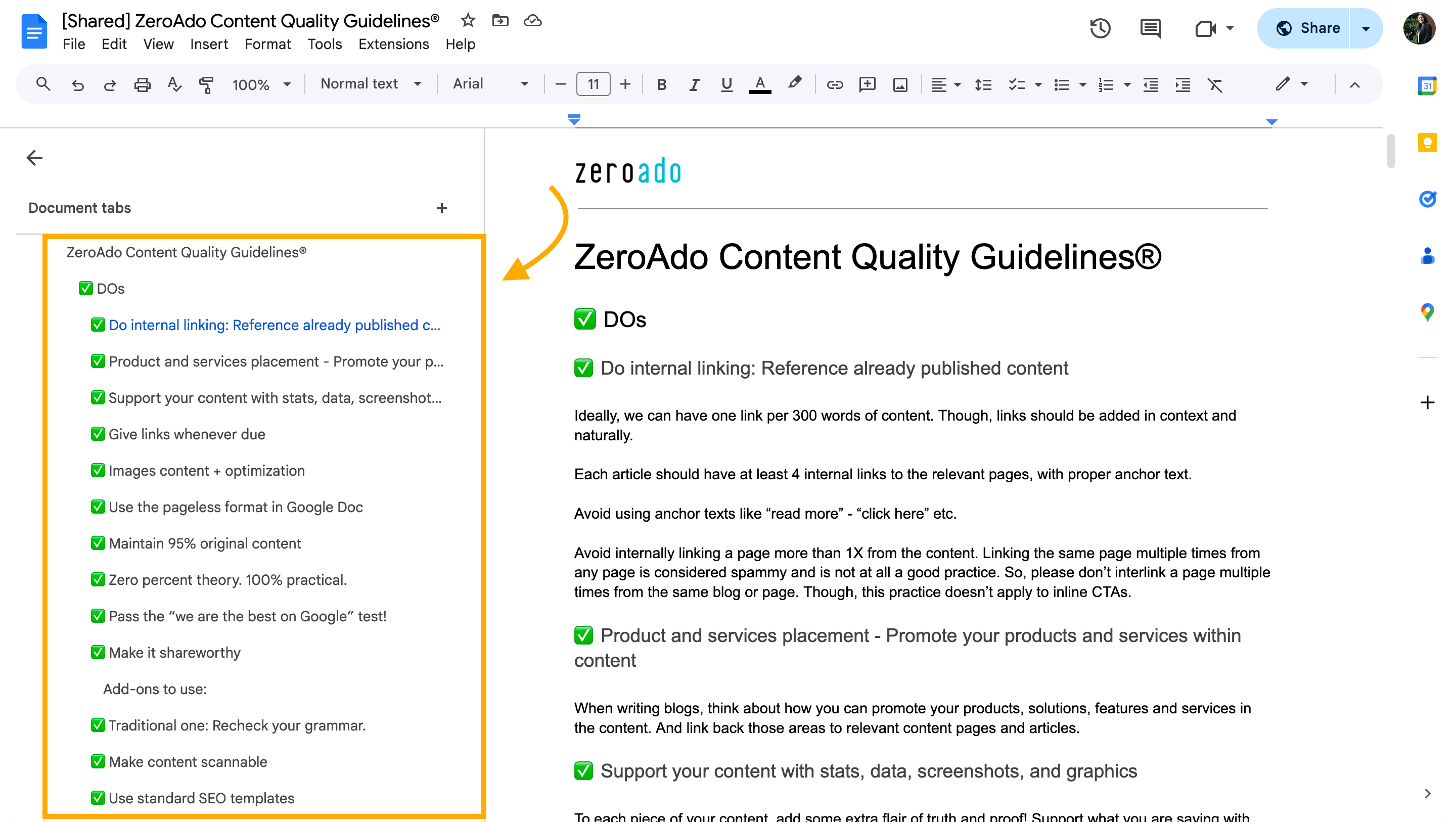 Linkable asset example by ZeroAdo to build high authority backlinks. 