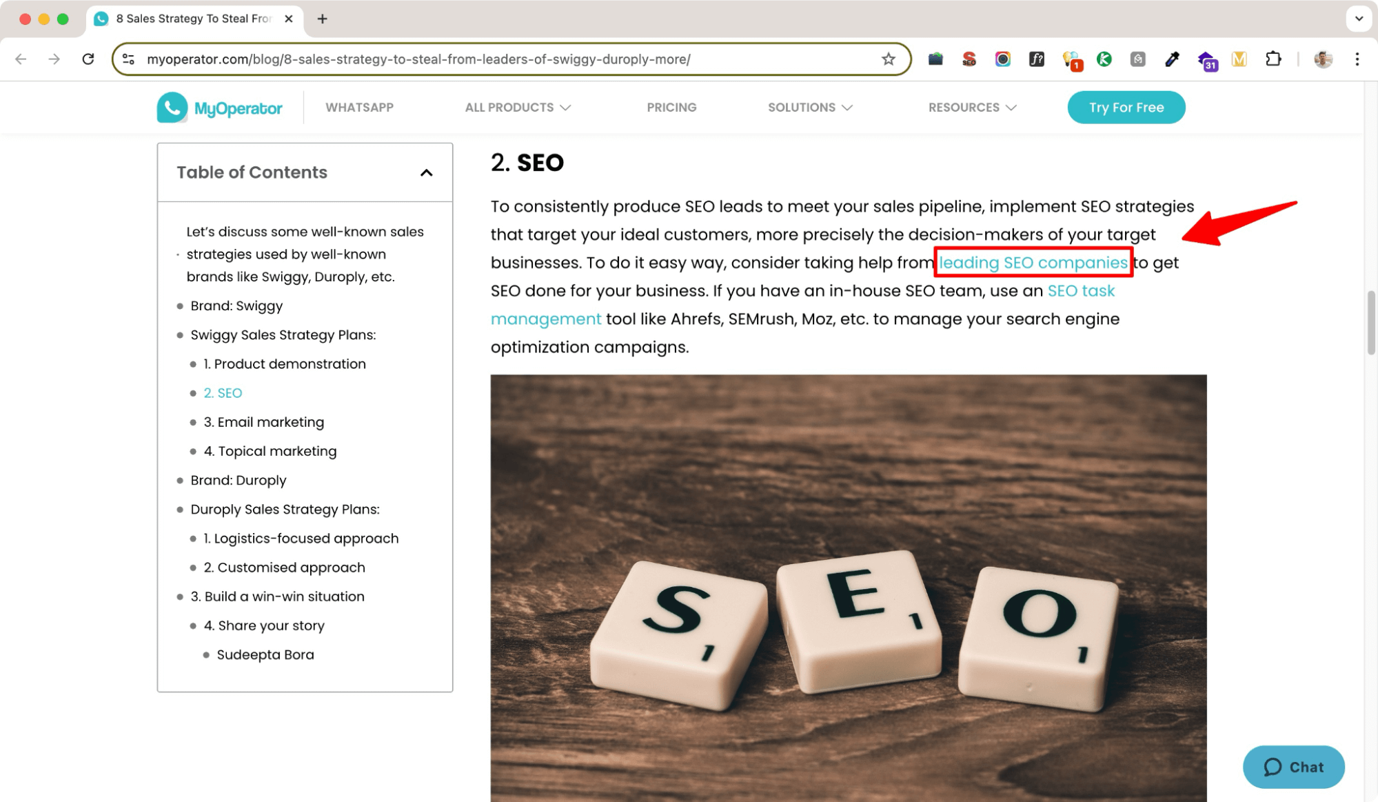 Build external links for the blogs from different websites.