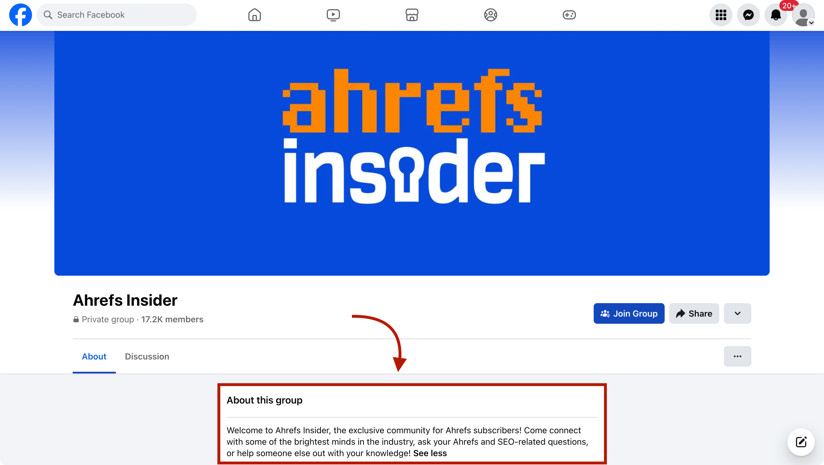 Ahrefs insider community.