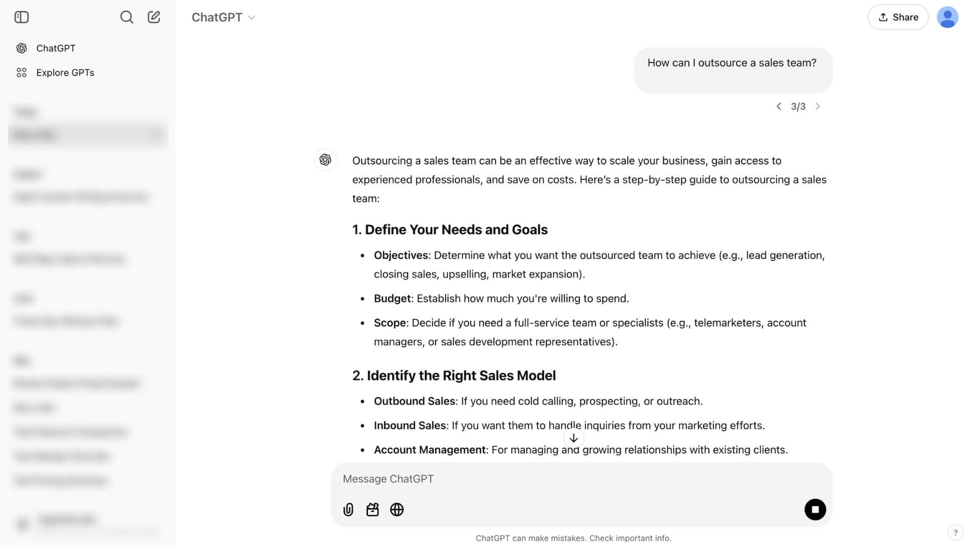 ChatGPT is an answer engine that gives point answers to users.