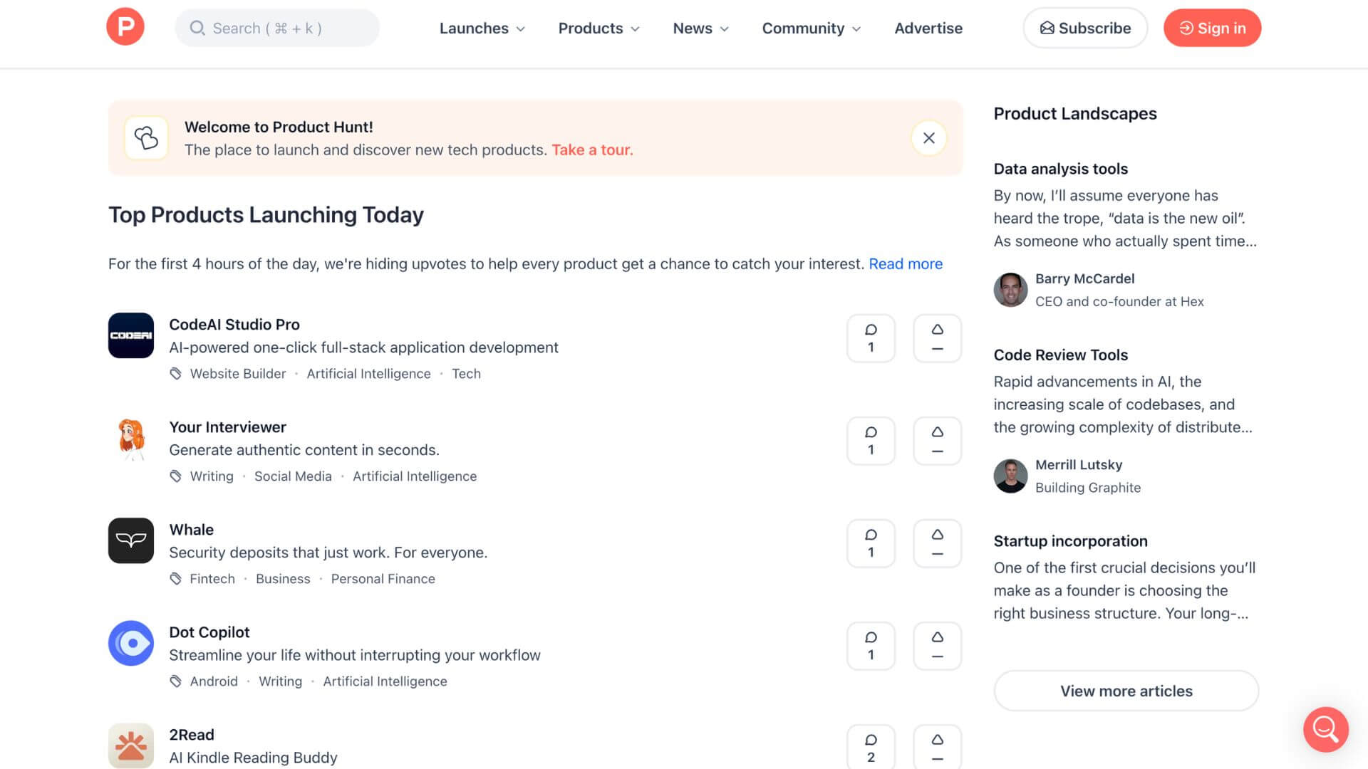 Product Hunt is one of the forums to launch tech startups and get backlinks to boost off-page SEO.