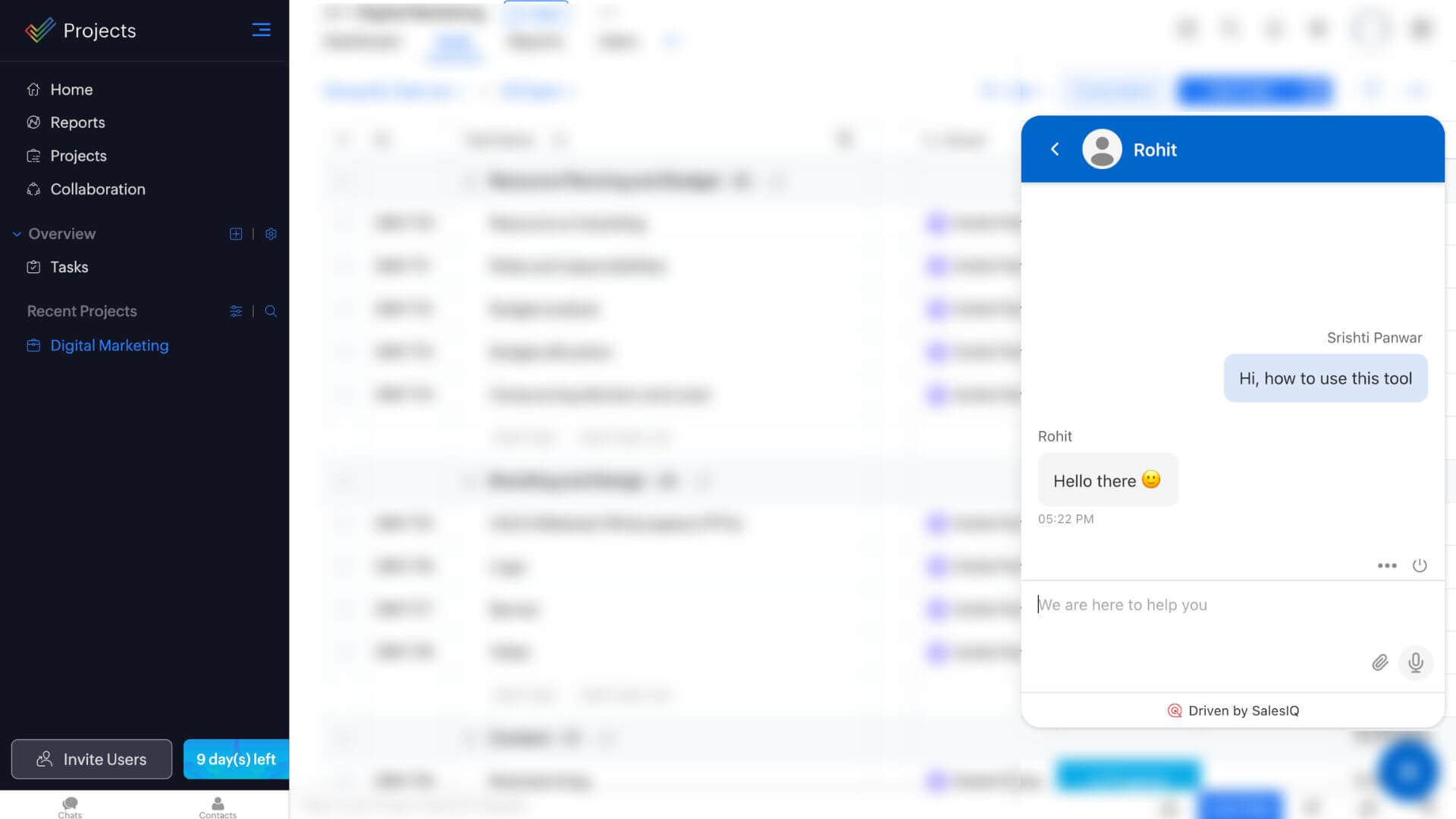 SaaS business strategy must have a dedicated segment for after sales service like Zoho.