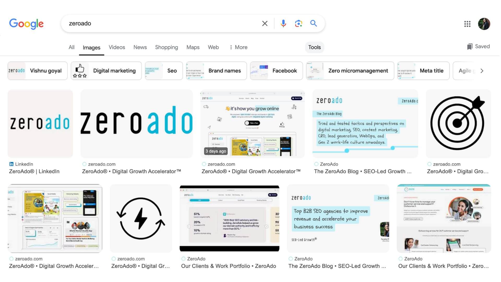 All images from ZeroAdo are ranking as they have been optimized for SEO.