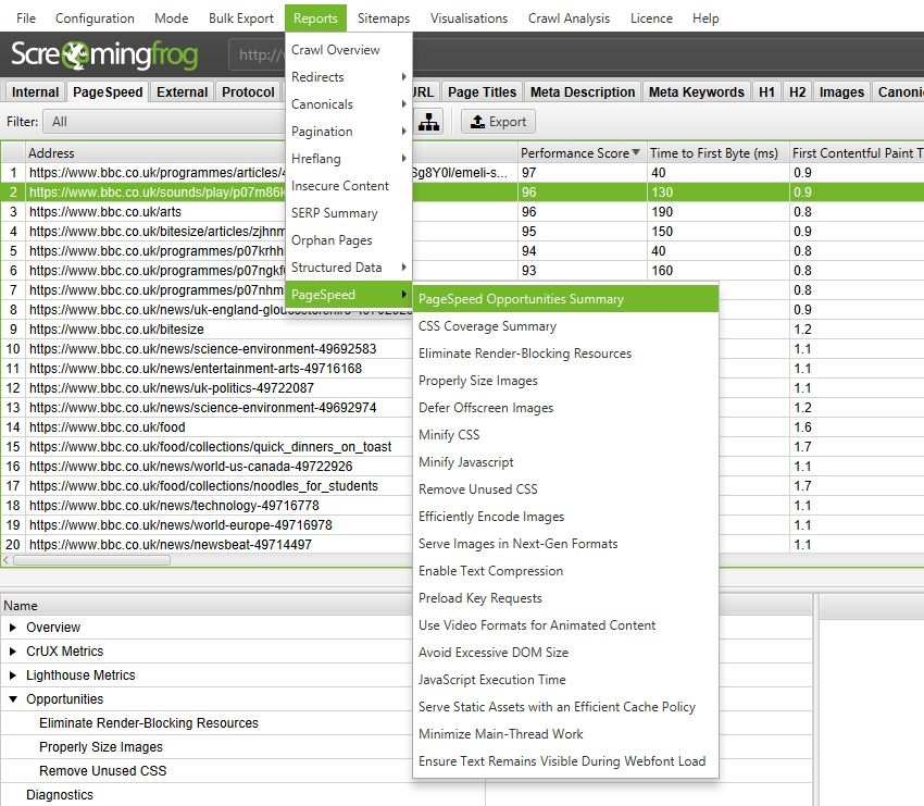 Crawlability and indexation health overview from an SEO audit.