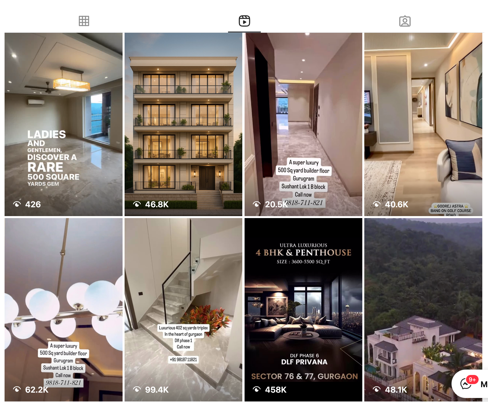 Instagram Reels used by real estate agents to build local trust and showcase properties.