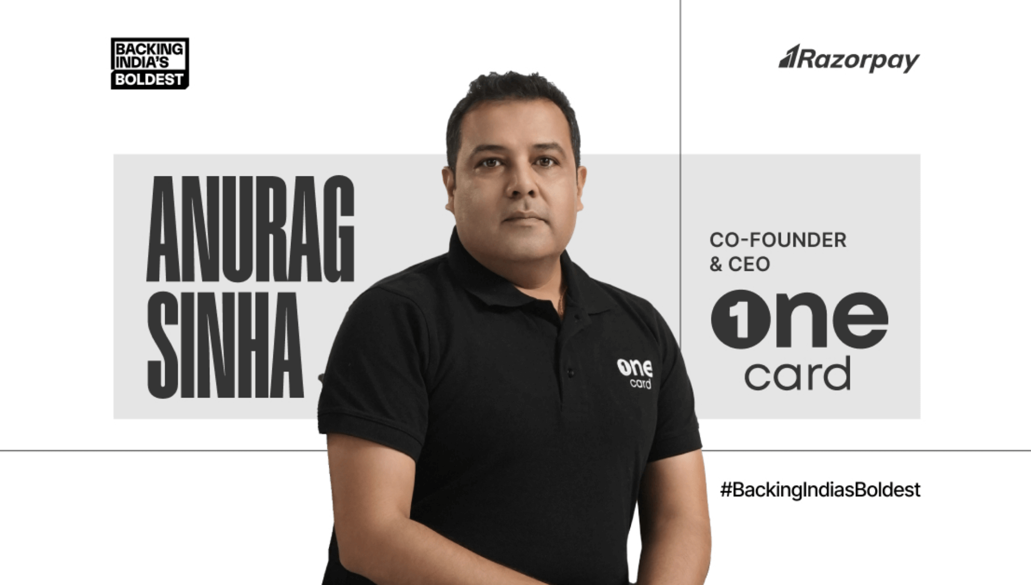 Anurag Sinha, co-founder and CEO of OneCard in India.