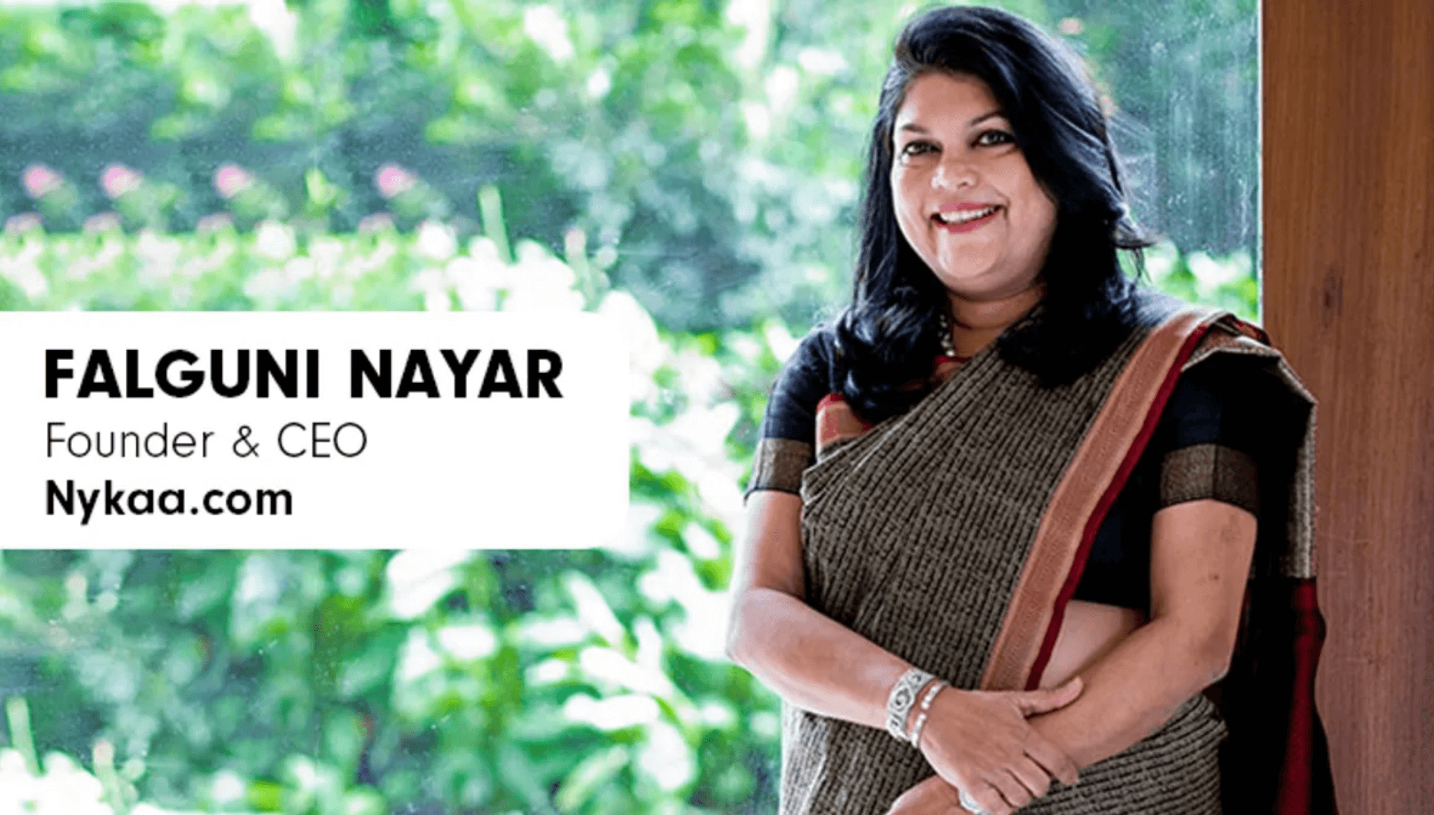 Falguni Nayar, founder and CEO of Nykaa in India.