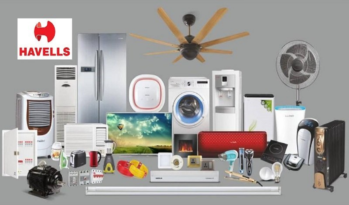 Havells India company in Faridabad showcasing its range of products.